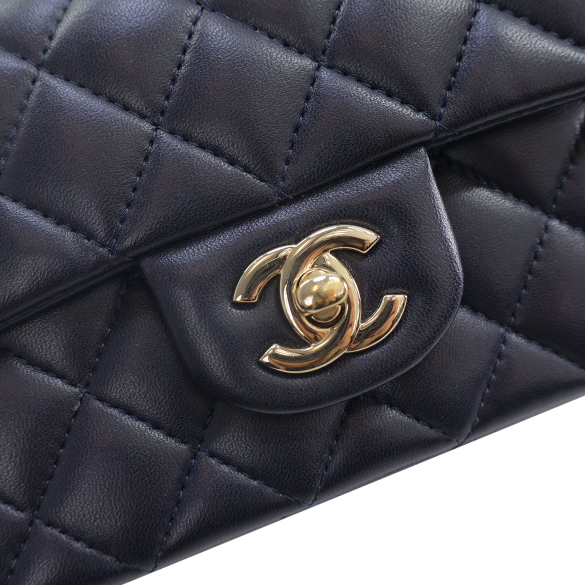 Chanel Mini Rectangular Lambskin Top Handle Flap - image 6