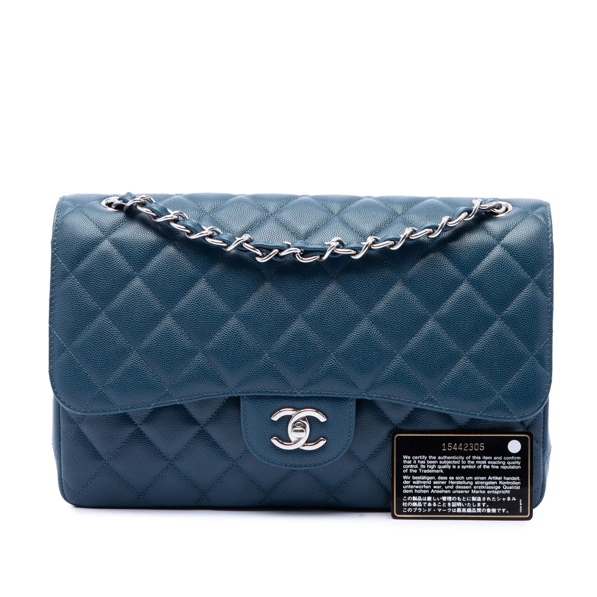 Chanel Jumbo Classic Caviar Double Flap - image 7