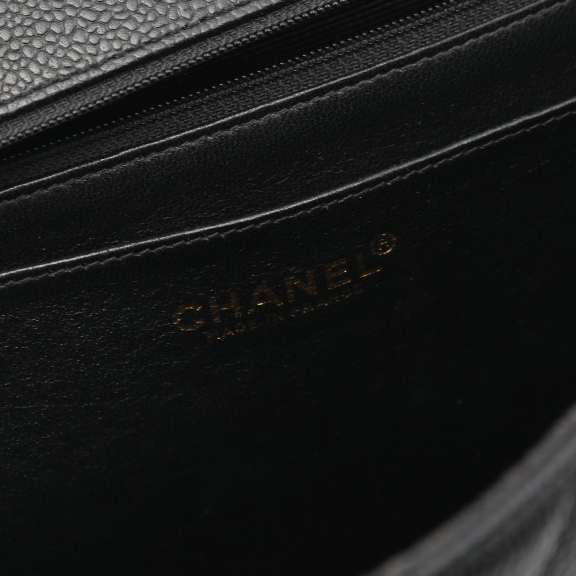Chanel CC Quilted Caviar Kelly Top Handle Bag - image 5