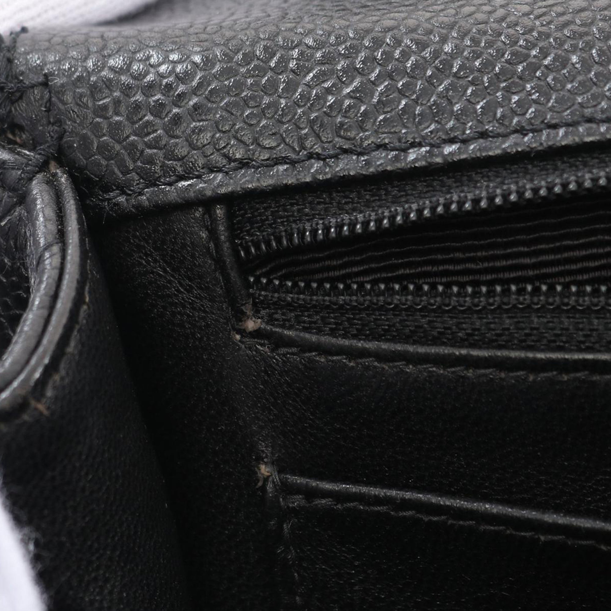 Chanel CC Quilted Caviar Kelly Top Handle Bag - image 7