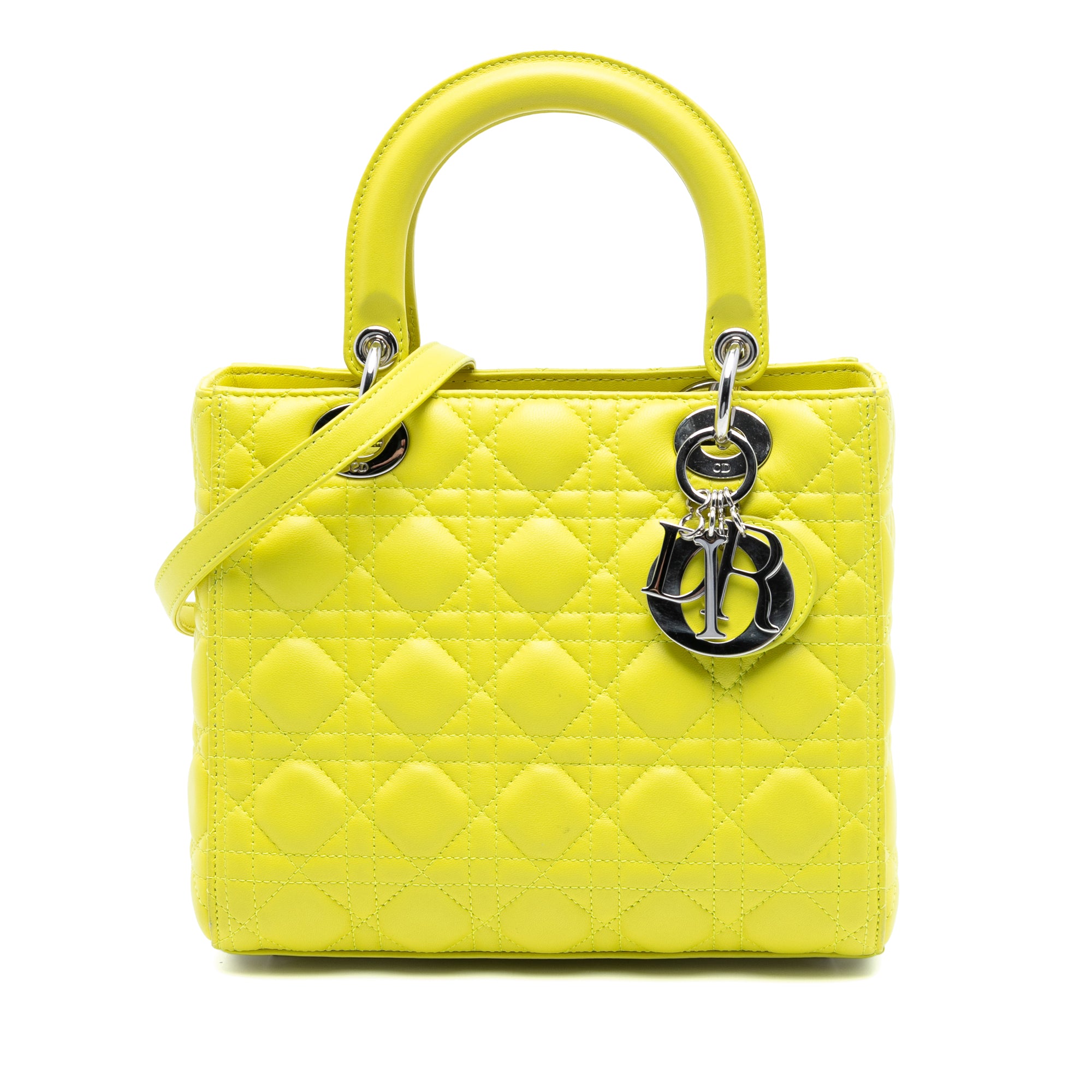 Dior Medium Lambskin Cannage Lady Dior - image 1