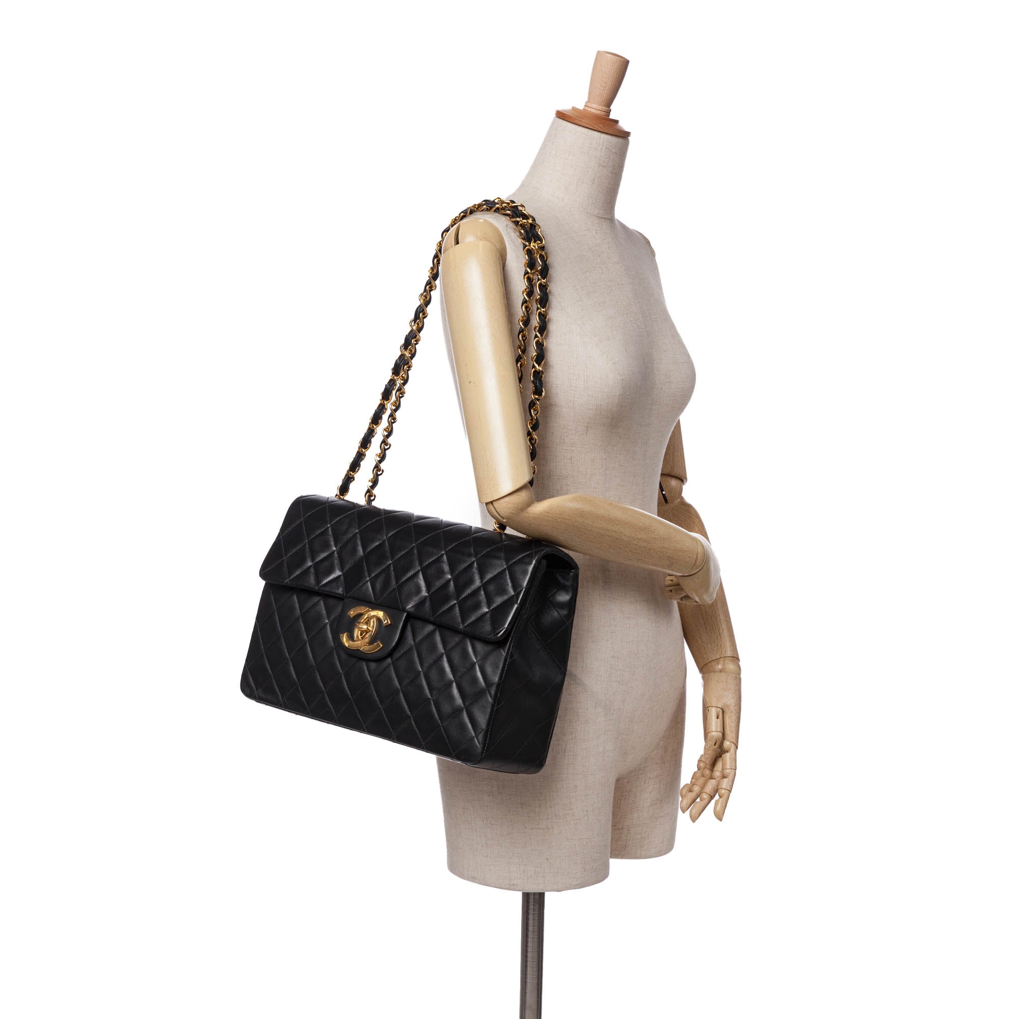 Chanel Maxi XL Classic Lambskin Single Flap - image 10