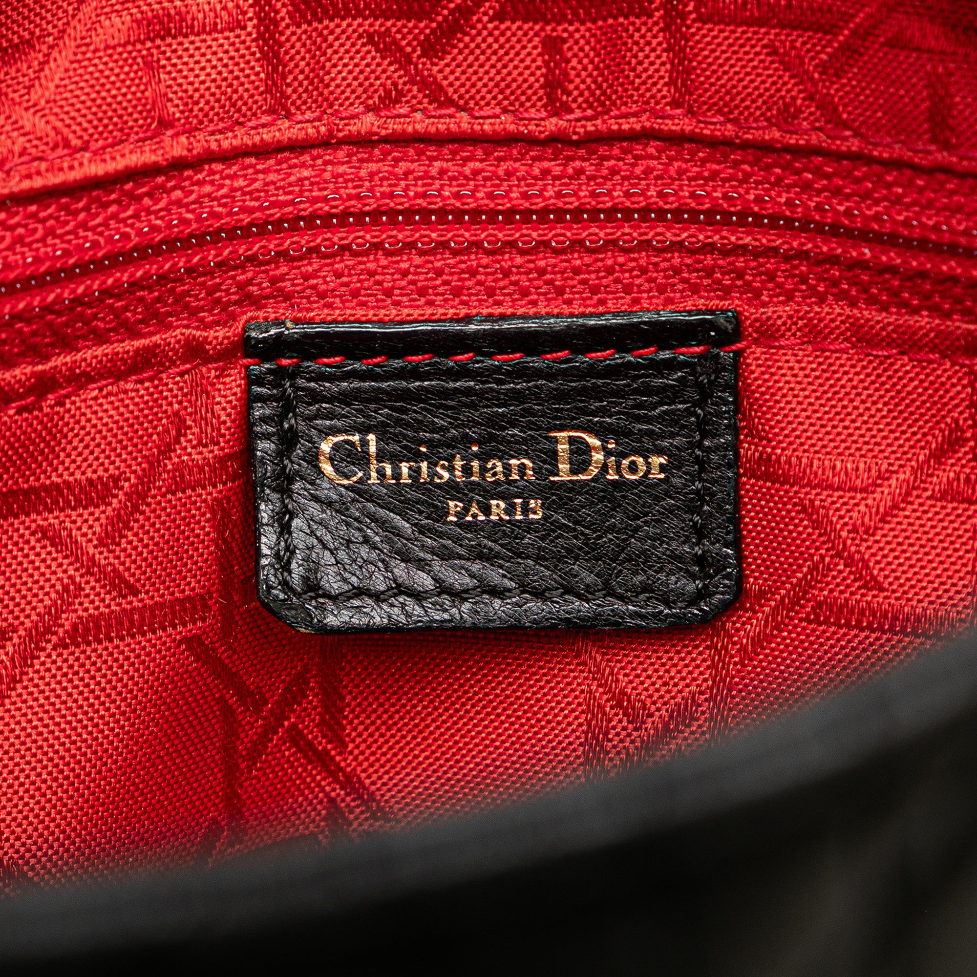 Dior Medium Lambskin Cannage Lady Dior - image 5
