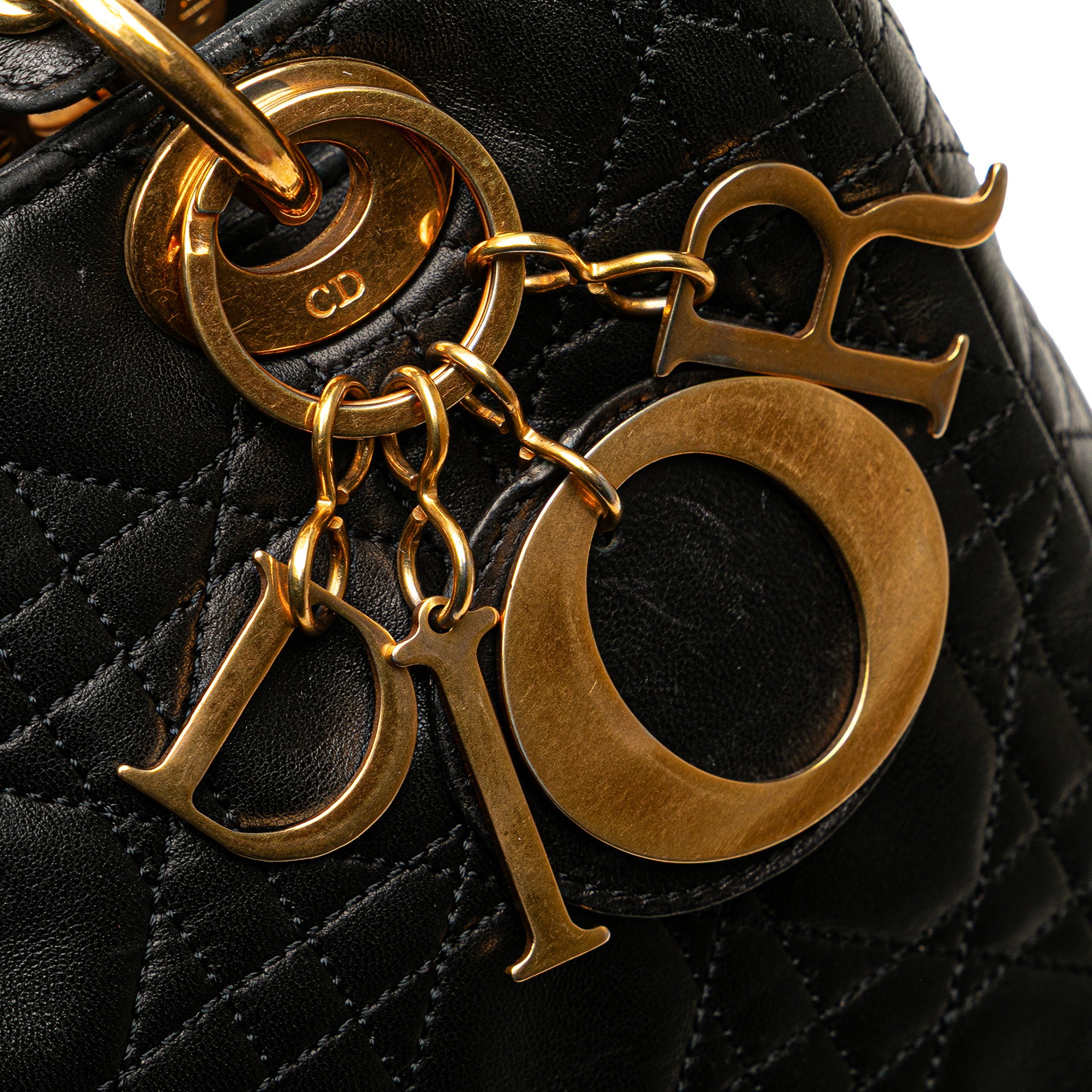 Dior Medium Lambskin Cannage Lady Dior - image 8