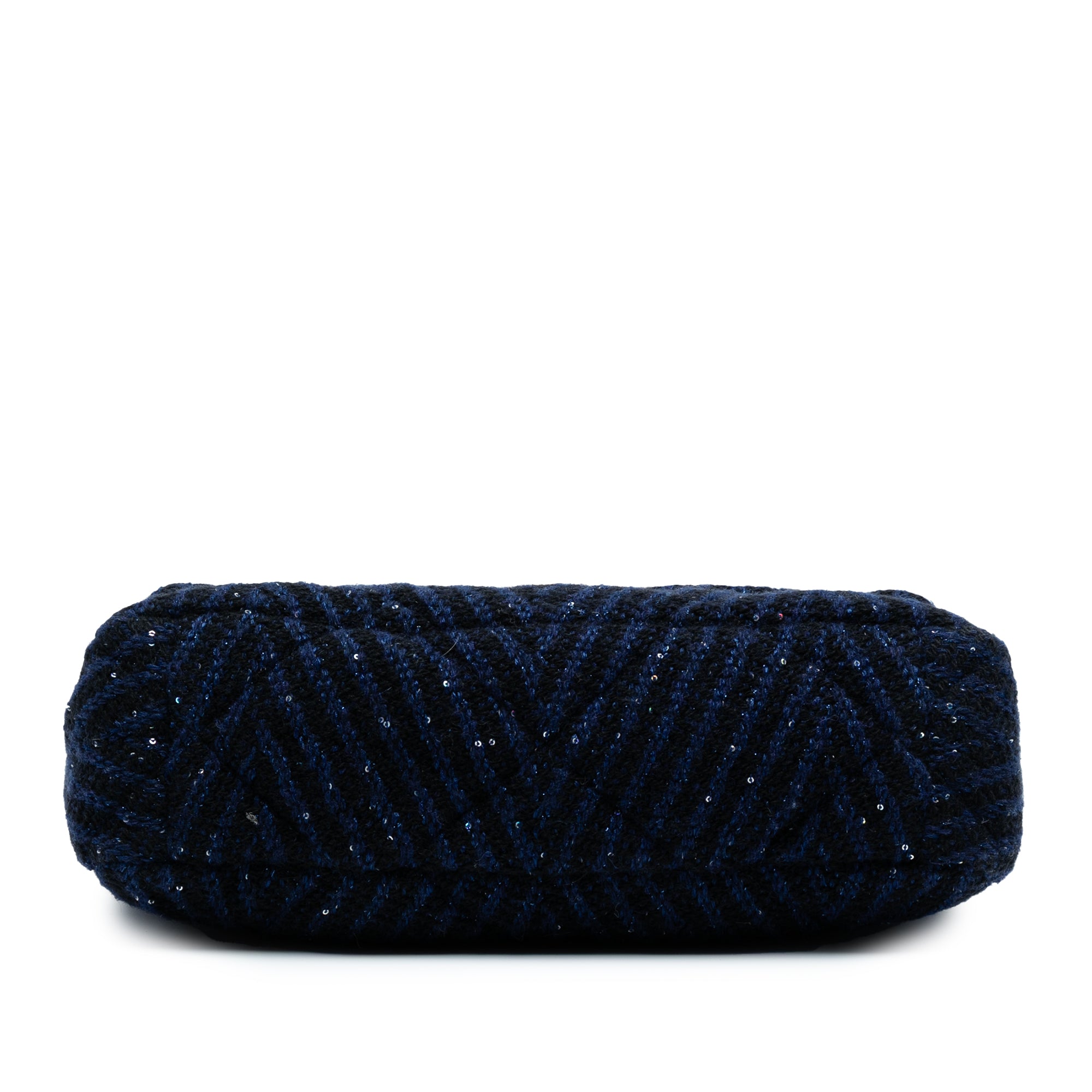 Chanel Large Chevron Tweed Sequin 19 Flap - image 3