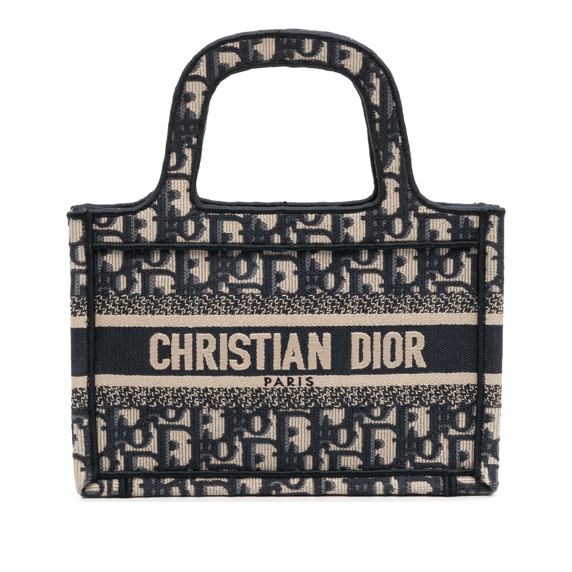 Dior Mini Oblique Canvas Book Tote - image 1