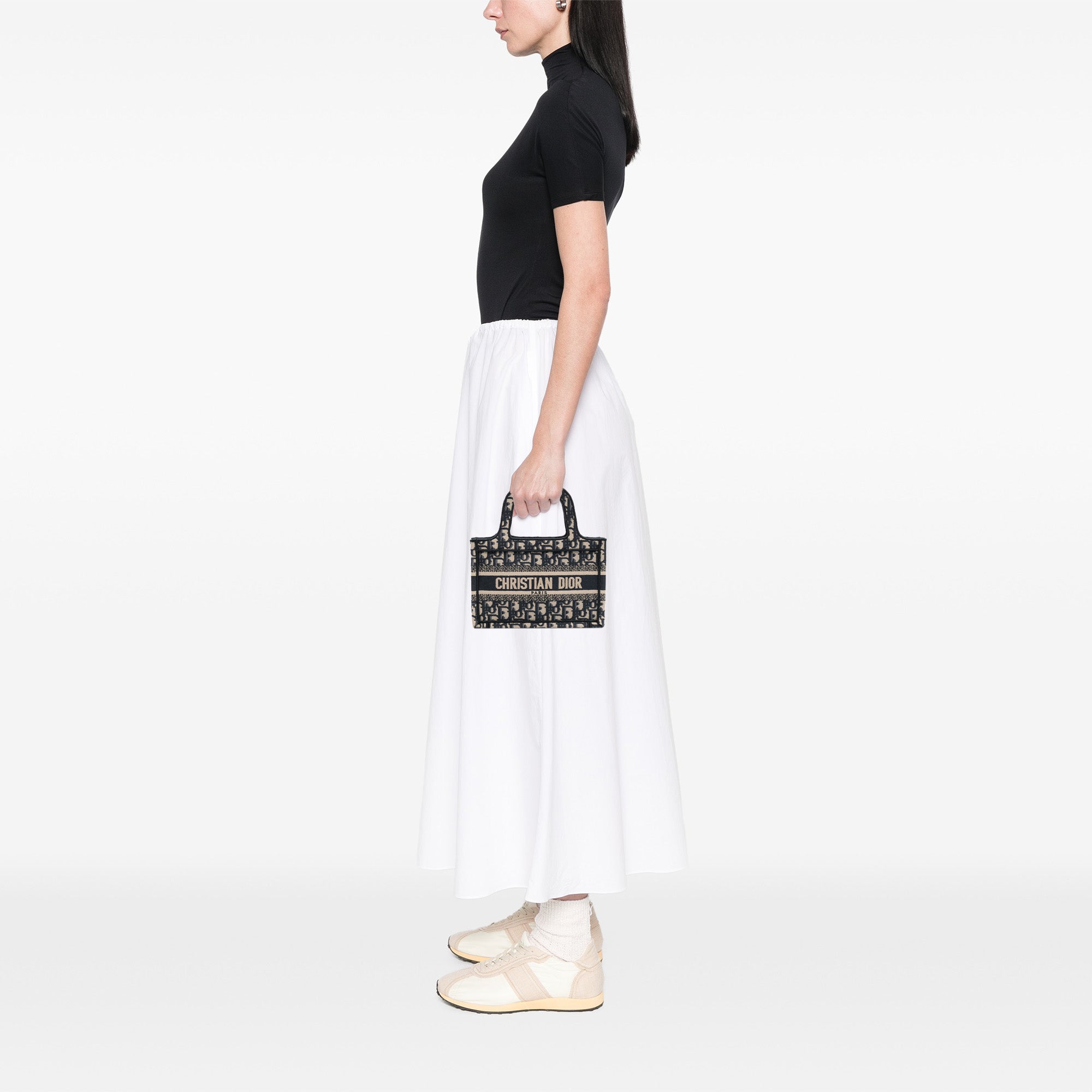 Dior Mini Oblique Canvas Book Tote - image 11