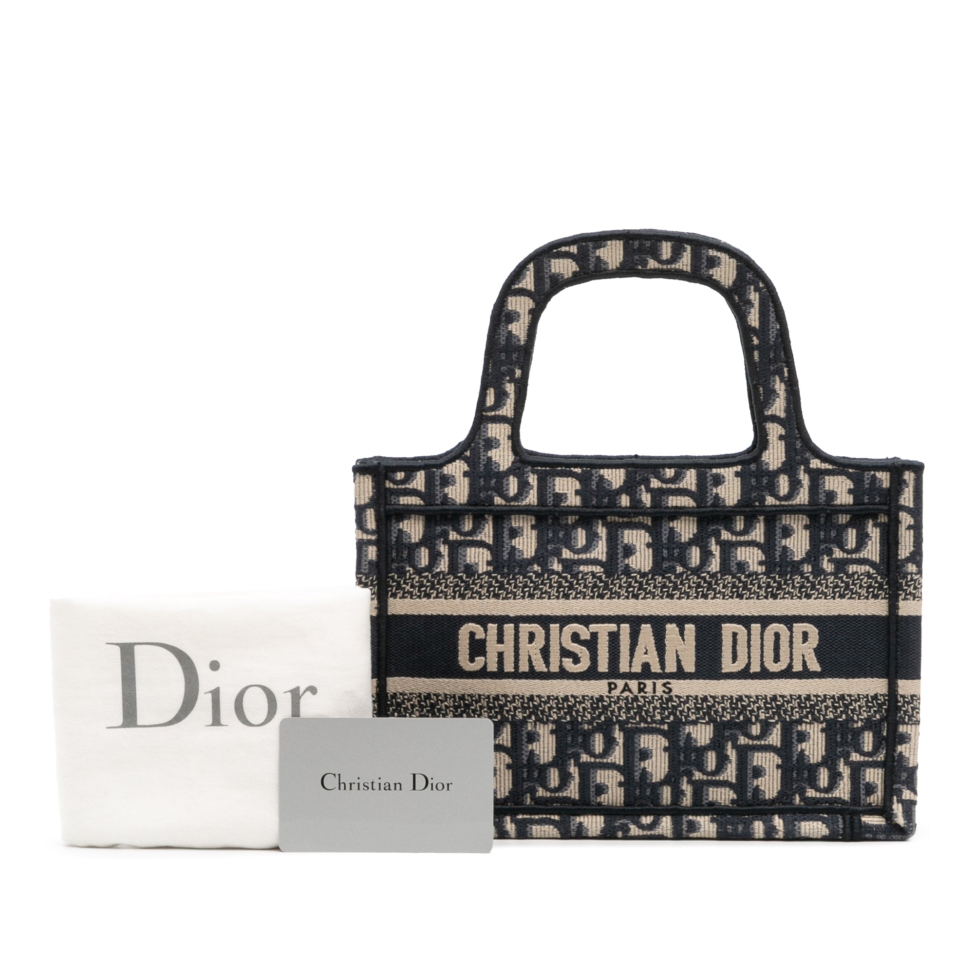 Dior Mini Oblique Canvas Book Tote - image 12