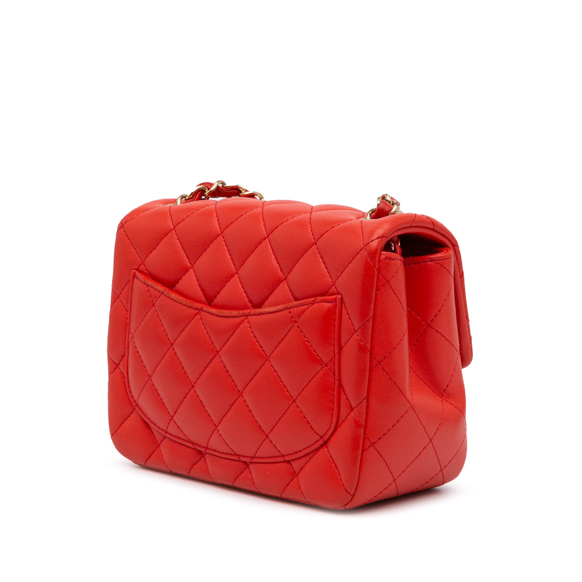 Chanel Mini Square Classic Lambskin Single Flap - image 2