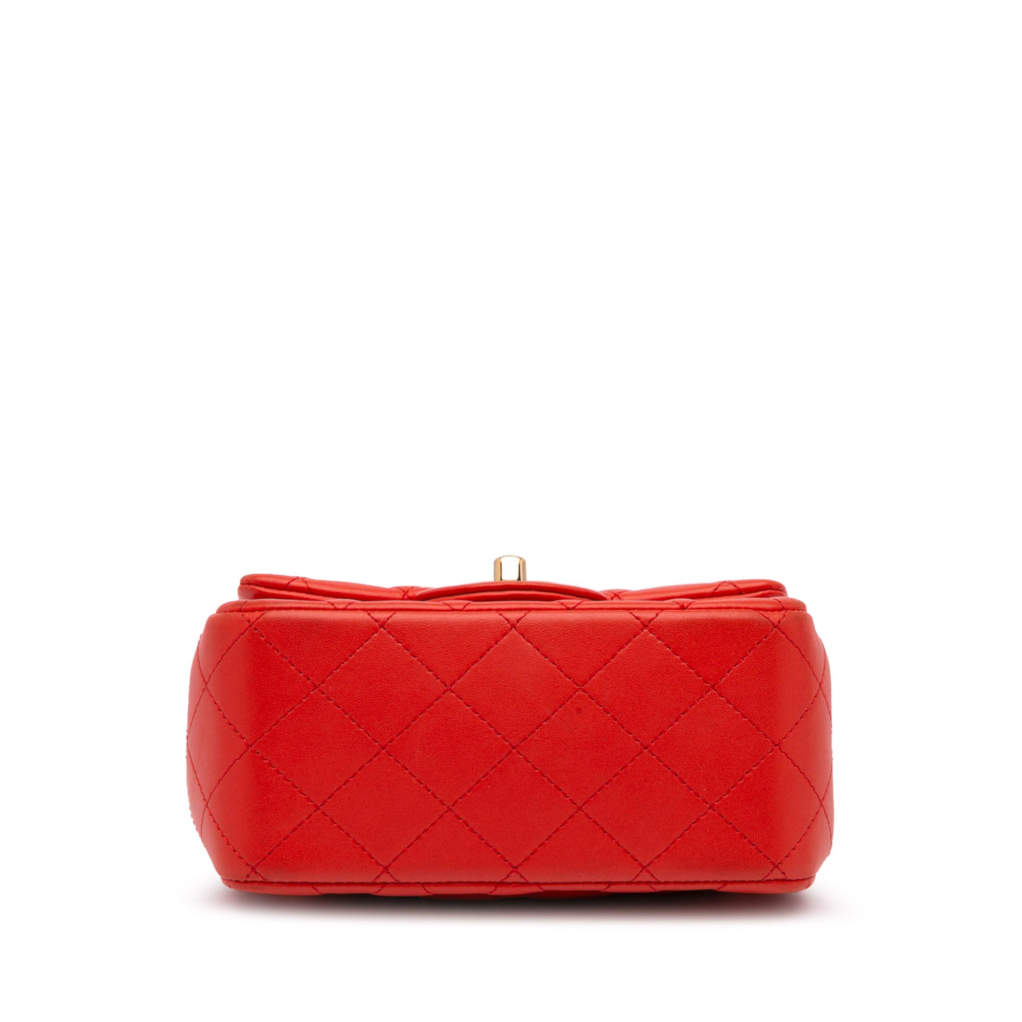 Chanel Mini Square Classic Lambskin Single Flap - image 3