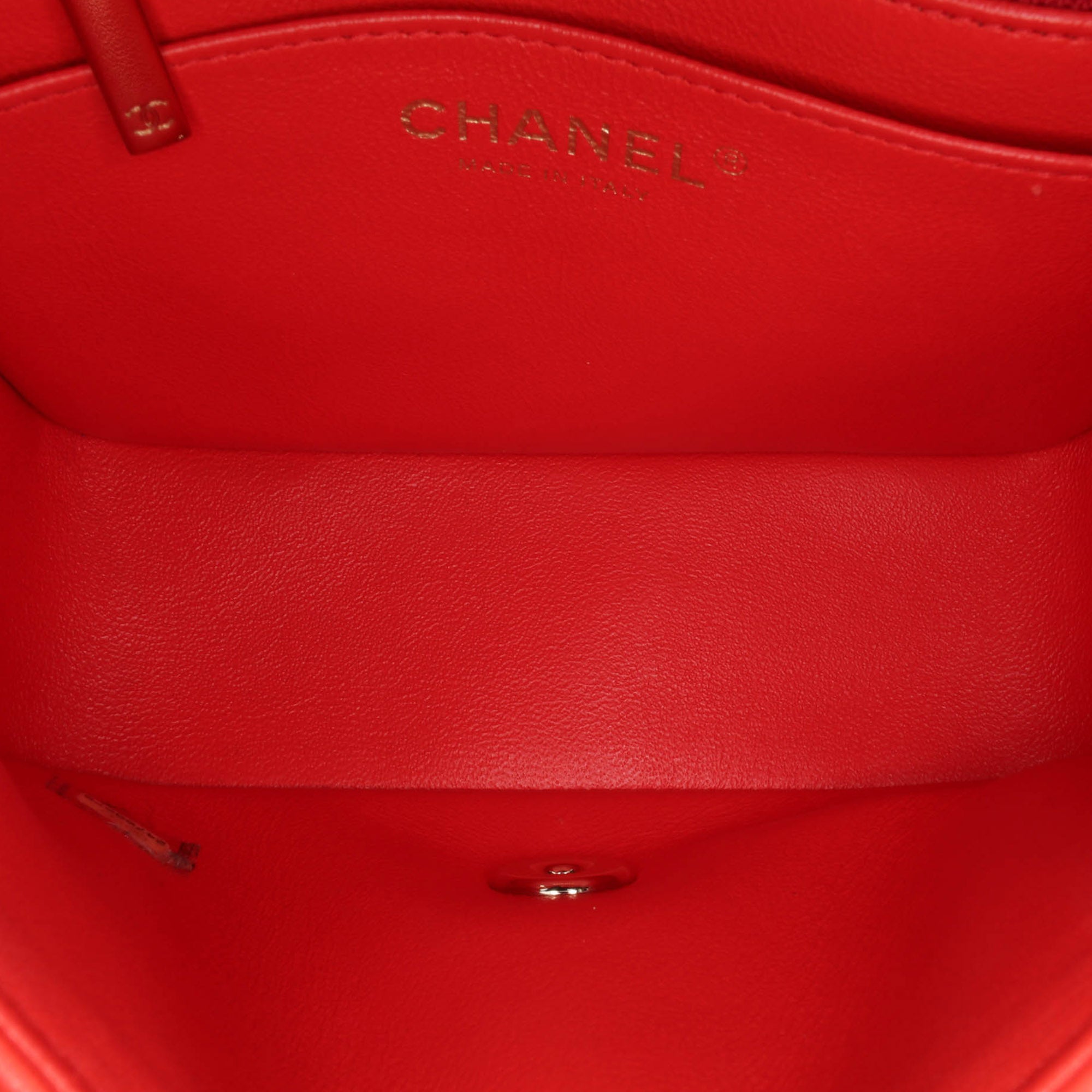 Chanel Mini Square Classic Lambskin Single Flap - image 4