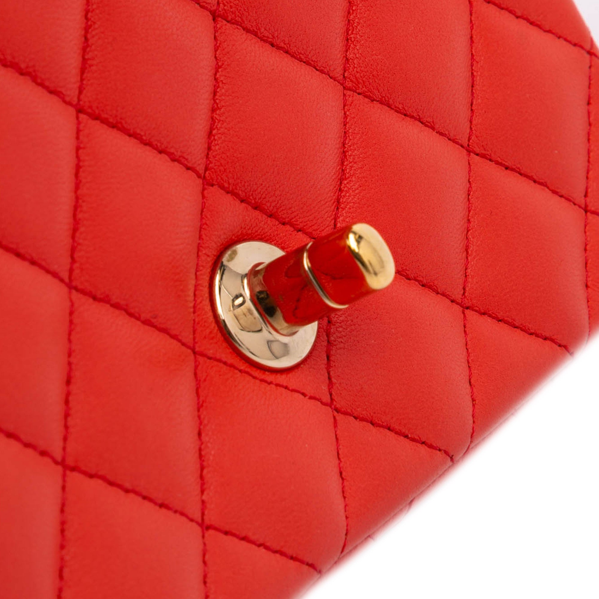 Chanel Mini Square Classic Lambskin Single Flap - image 8