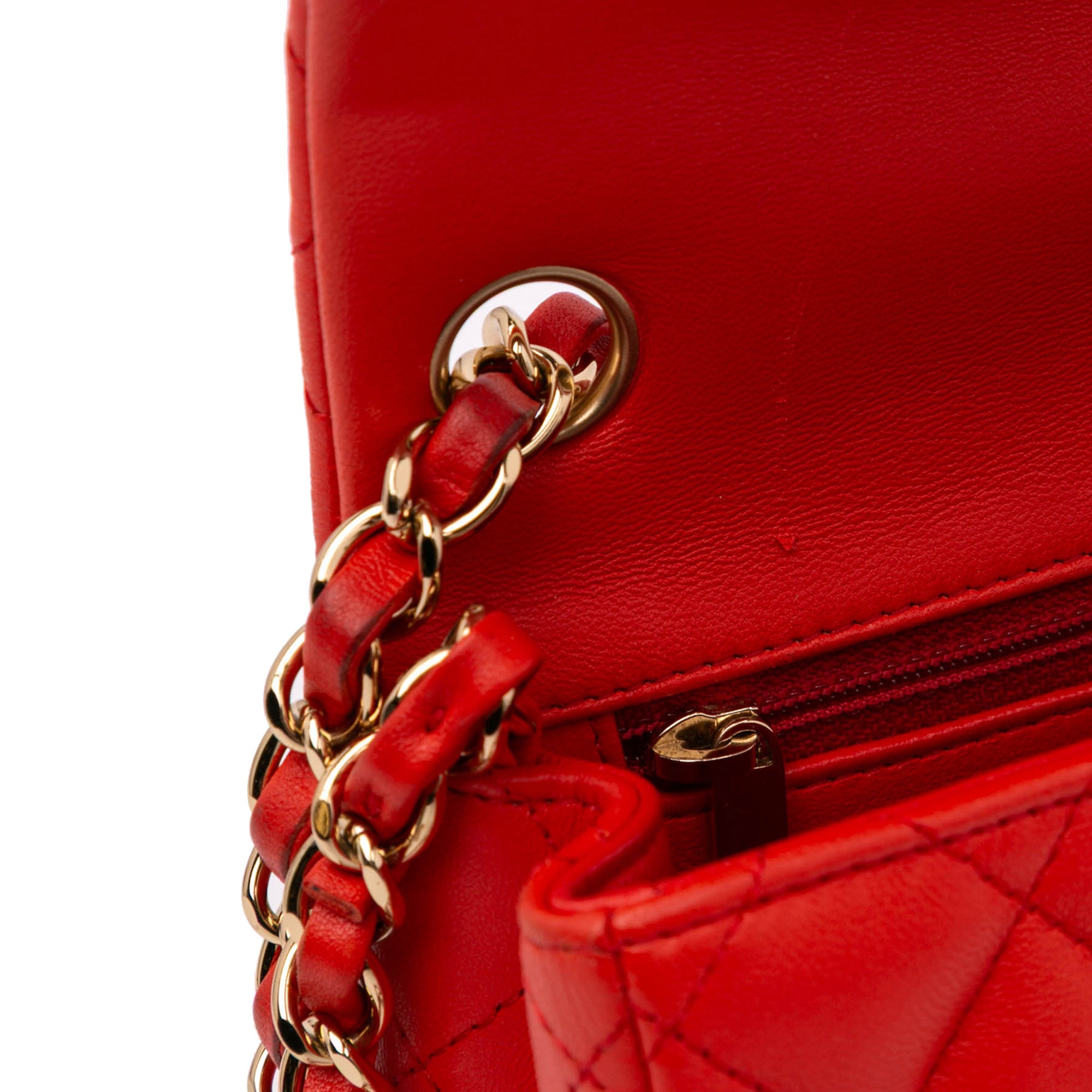 Chanel Mini Square Classic Lambskin Single Flap - image 9