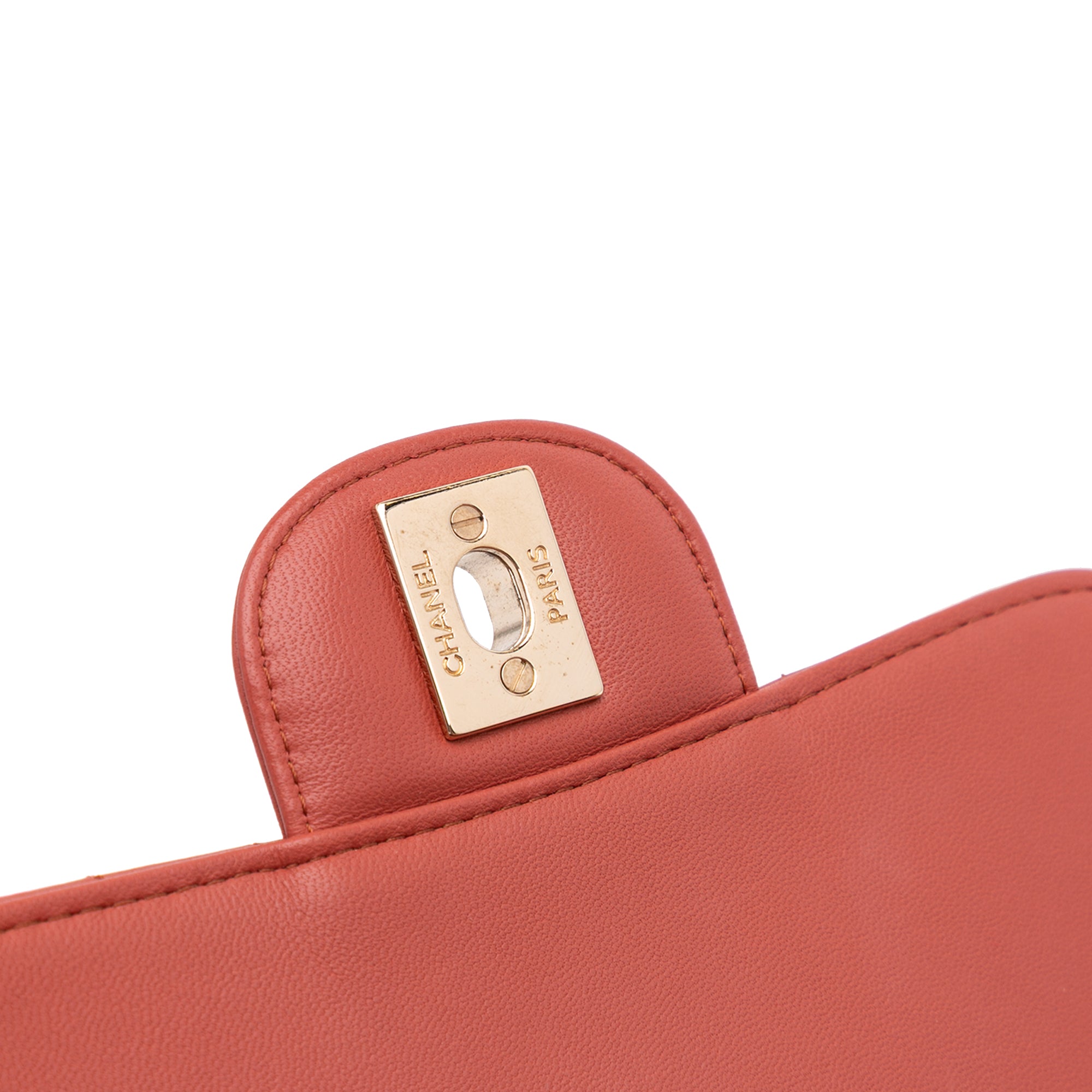 Chanel Mini Square Classic Chevron Lambskin Single Flap - image 7