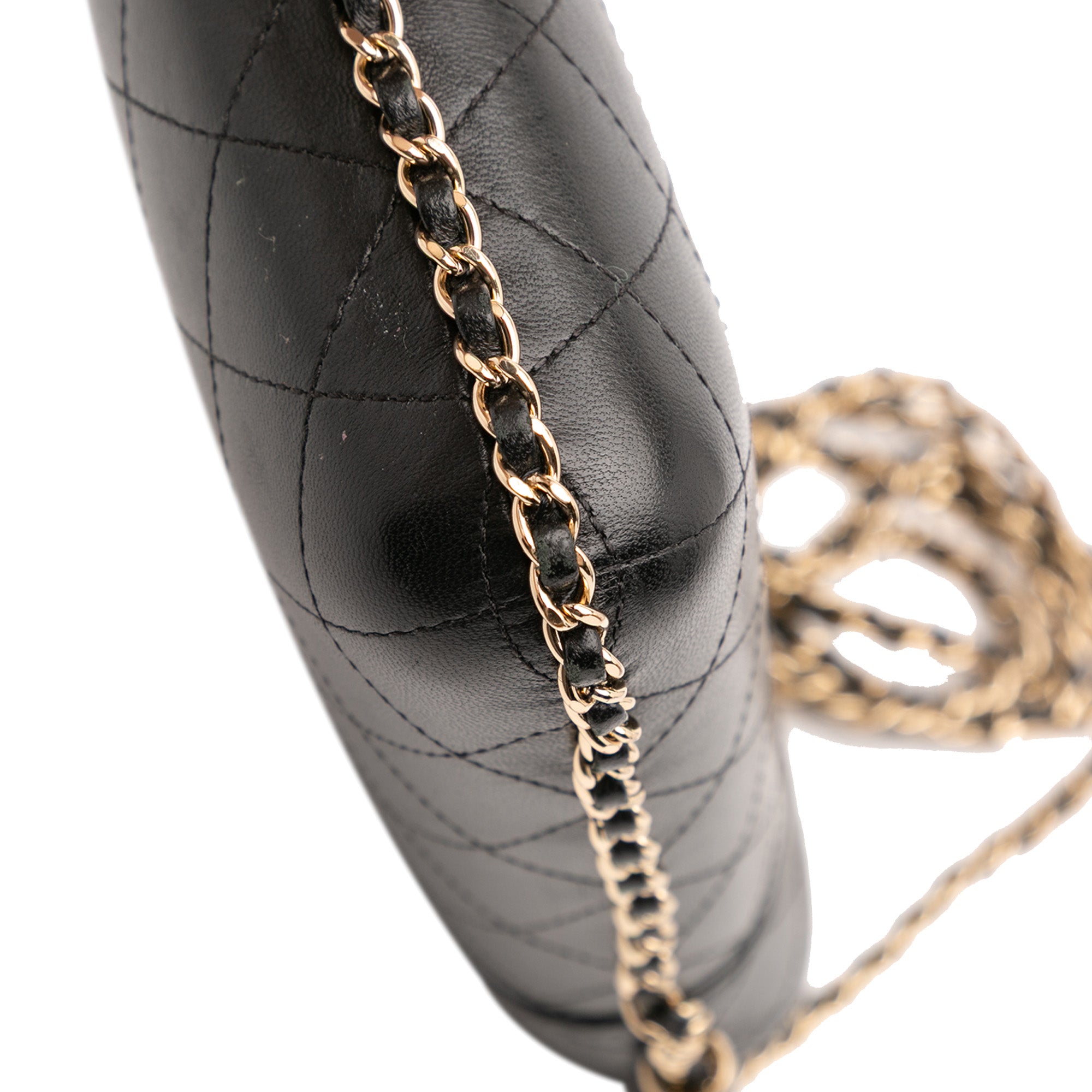 Chanel CC Quilted Lambskin Chain Around Phone Holder - image 7