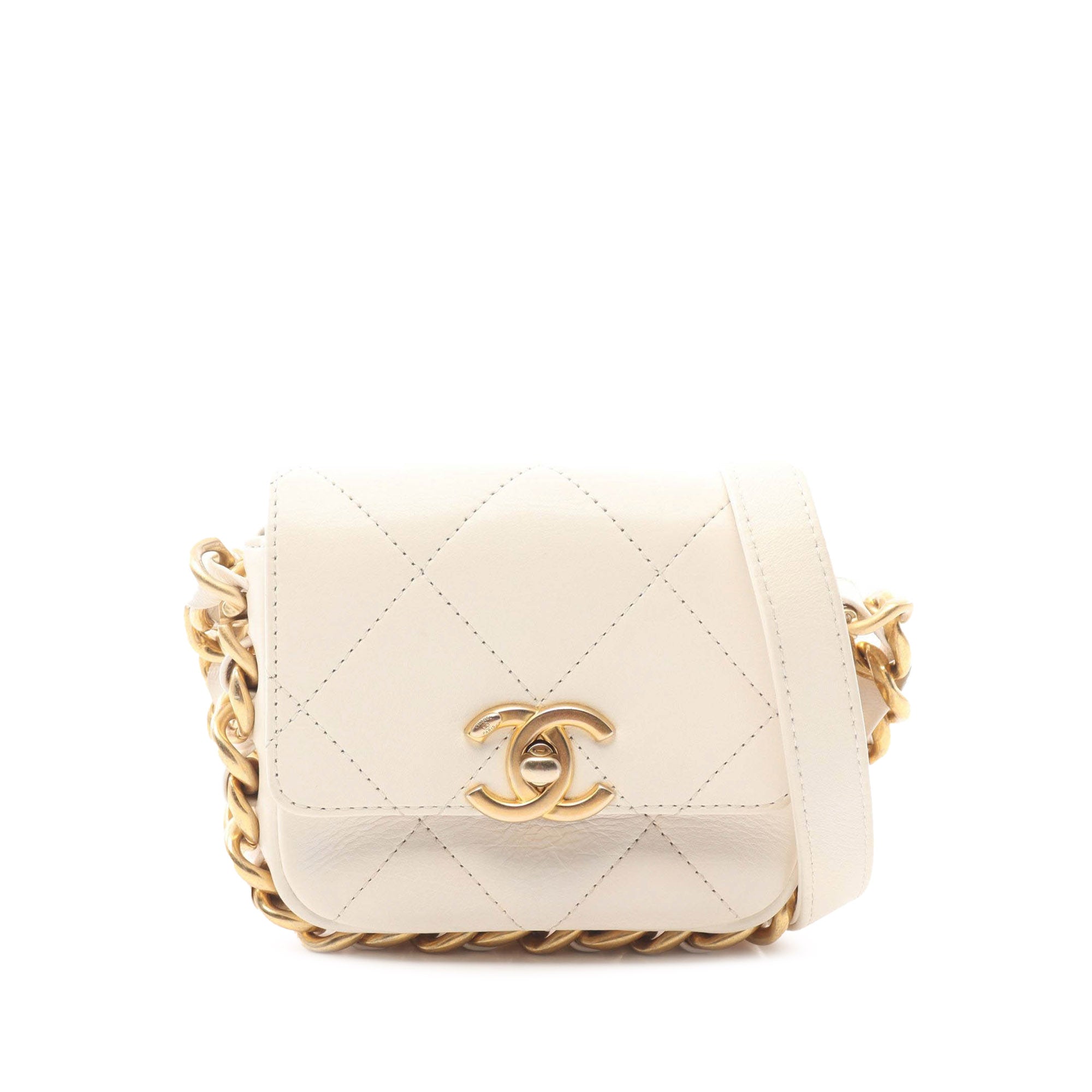 Chanel Mini Quilted Calfskin Framing Chain Flap - image 1