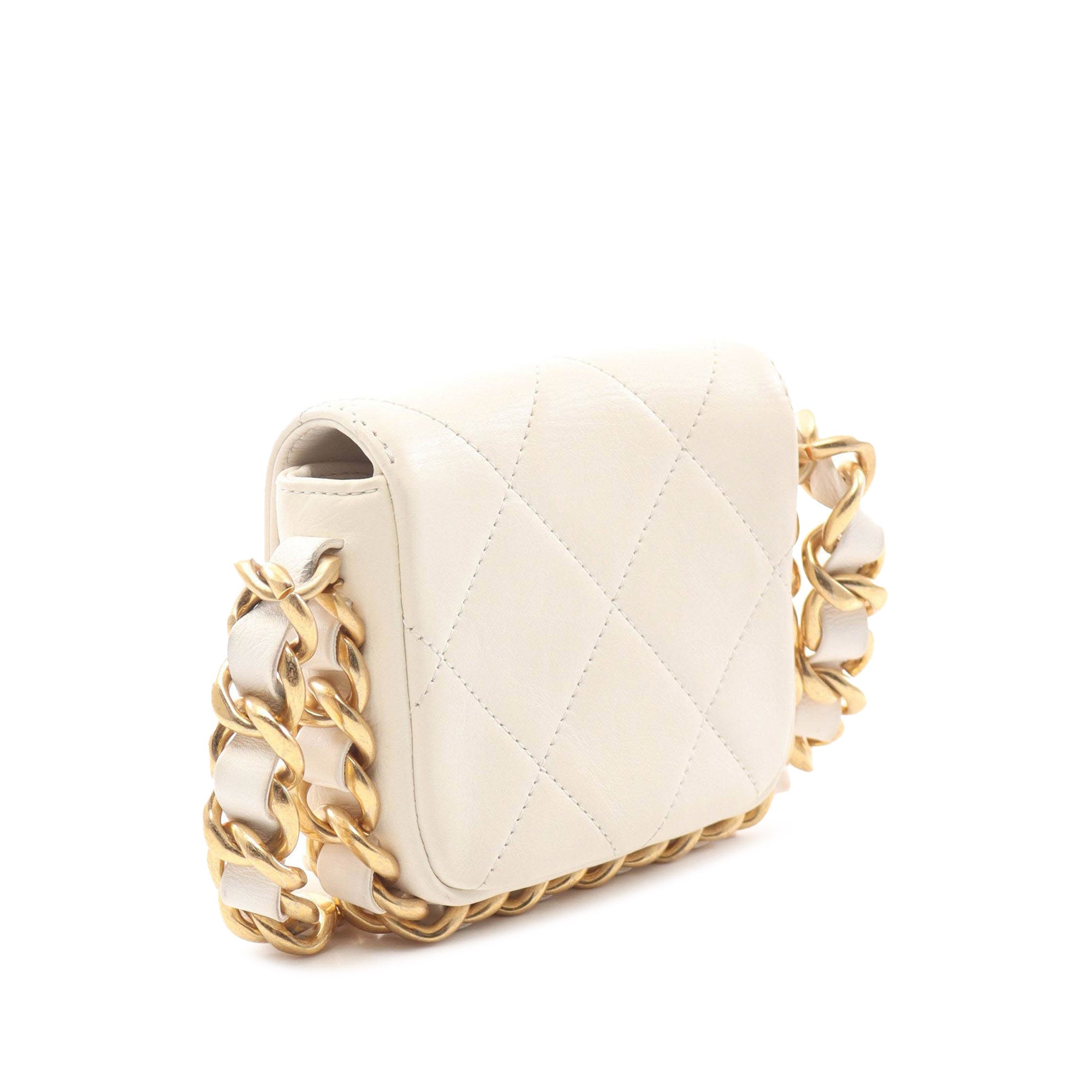 Chanel Mini Quilted Calfskin Framing Chain Flap - image 2