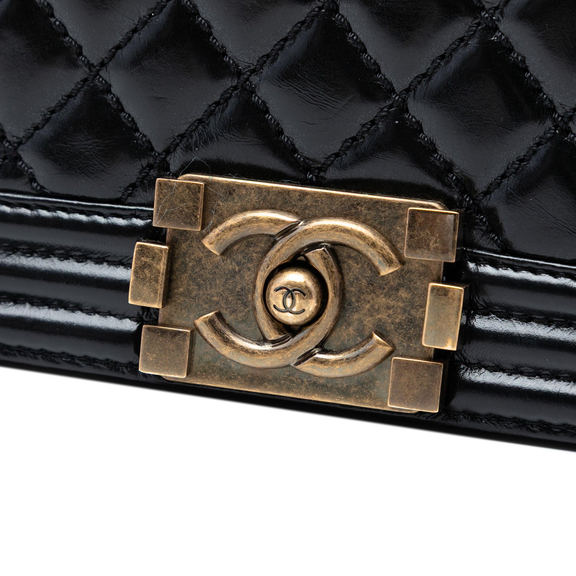 Chanel Large Glazed Quilted Calfskin Boy Flap - image 6