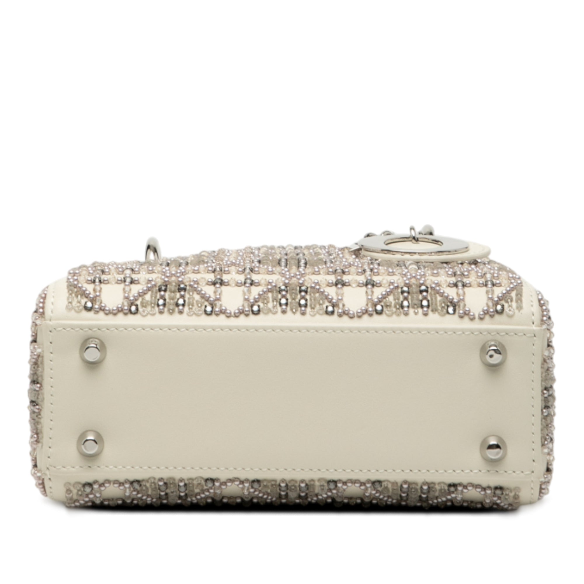 Dior Mini Lambskin Cannage Beaded Lady Dior - image 3