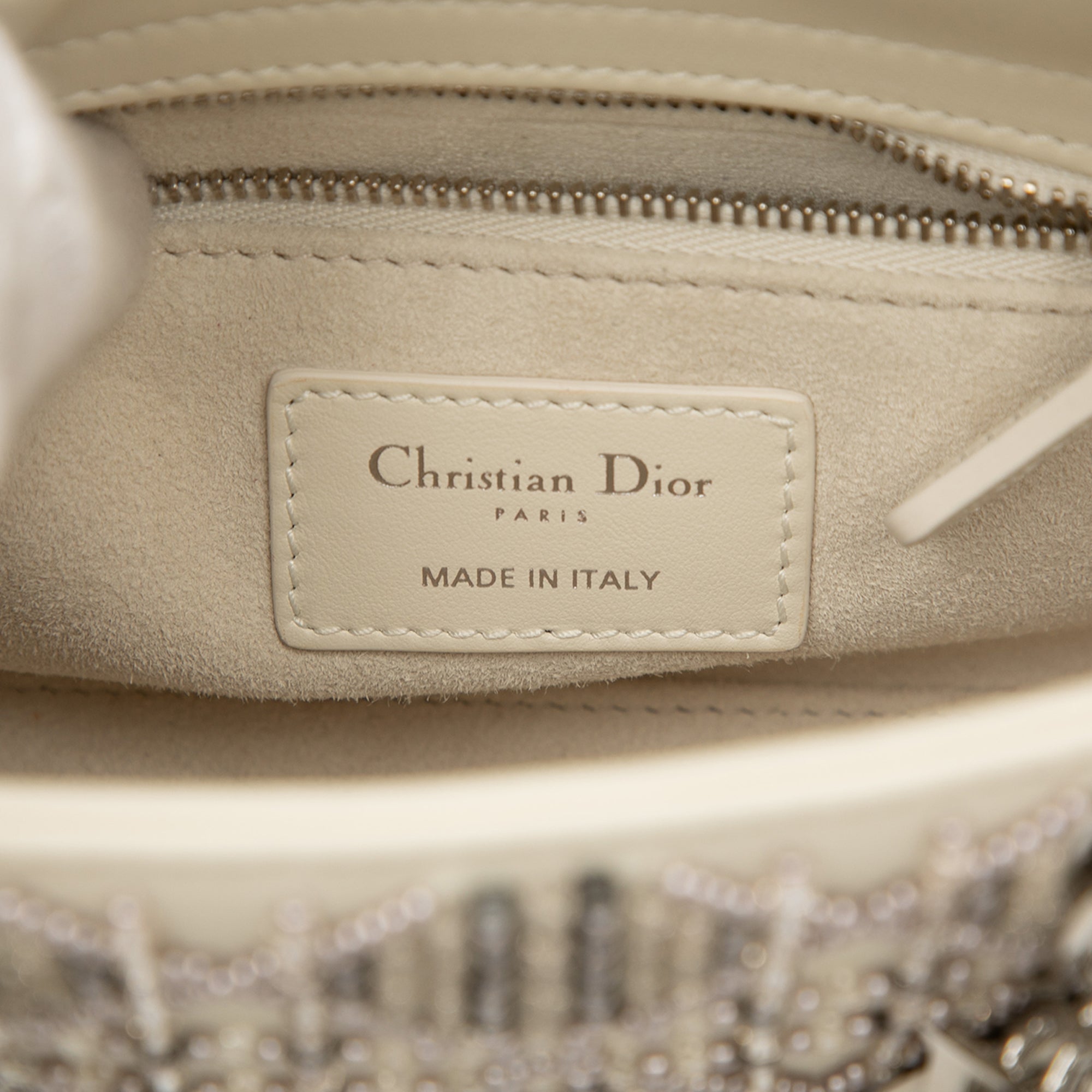 Dior Mini Lambskin Cannage Beaded Lady Dior - image 5
