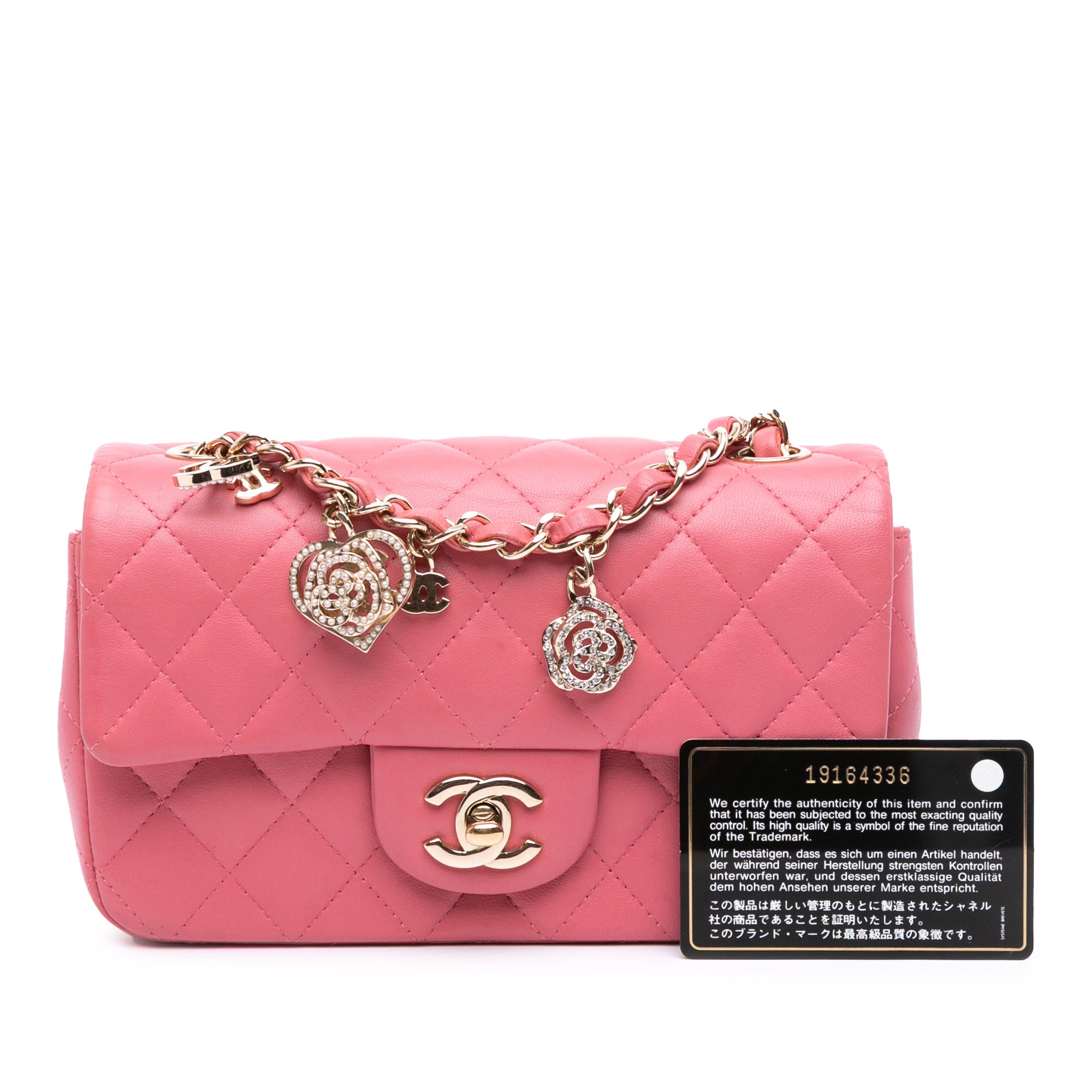 Chanel Mini Rectangular Classic Lambskin Valentines Heart Charms Single Flap - image 10