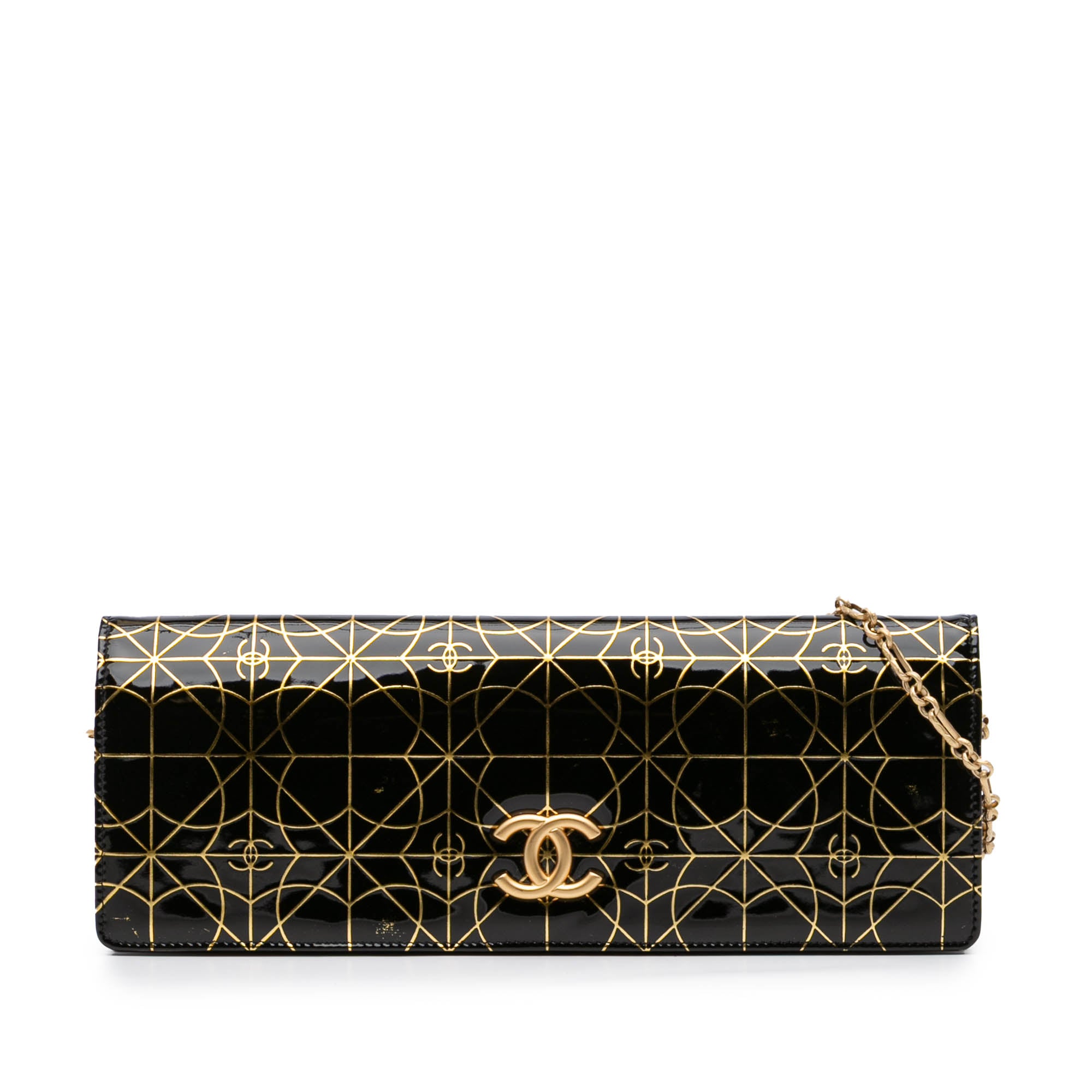 Chanel Paris Moscou Vinyl Moujik Clutch with Chain - image 1