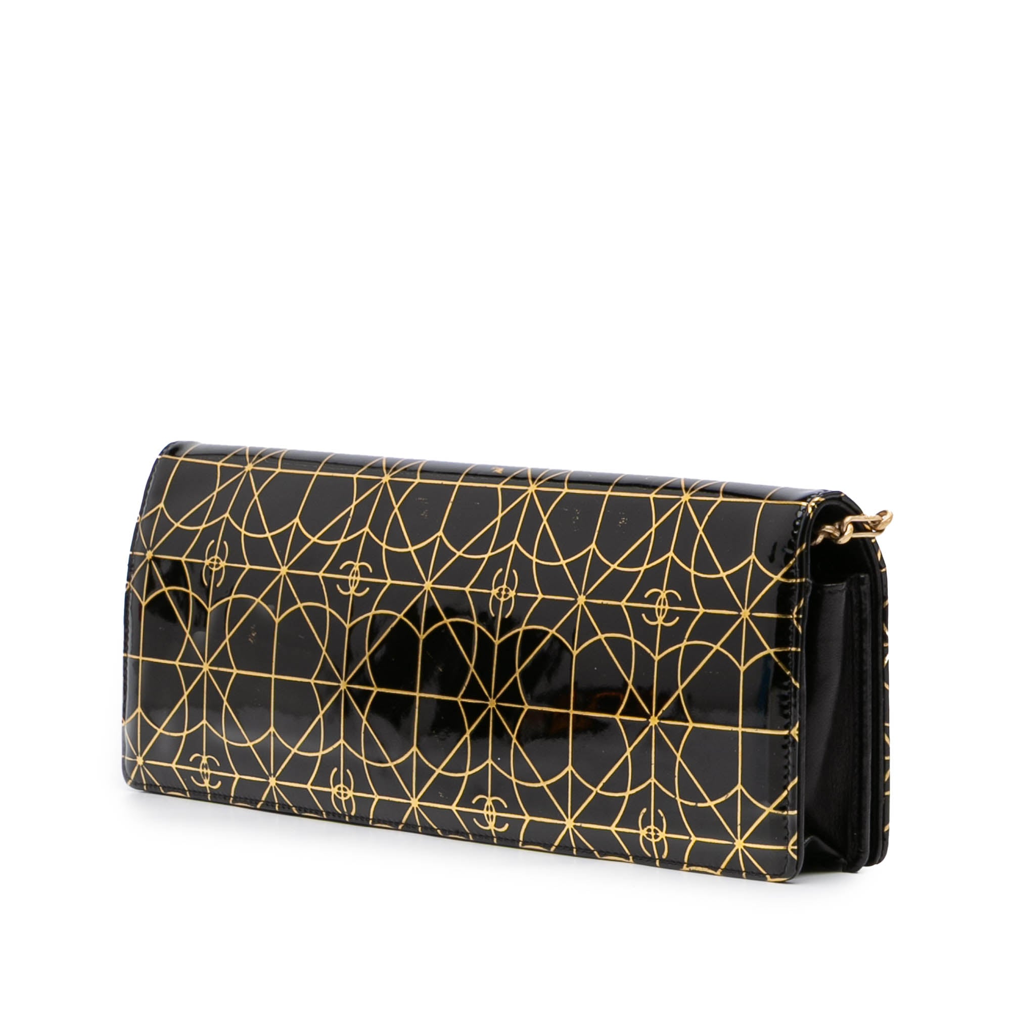 Chanel Paris Moscou Vinyl Moujik Clutch with Chain - image 2