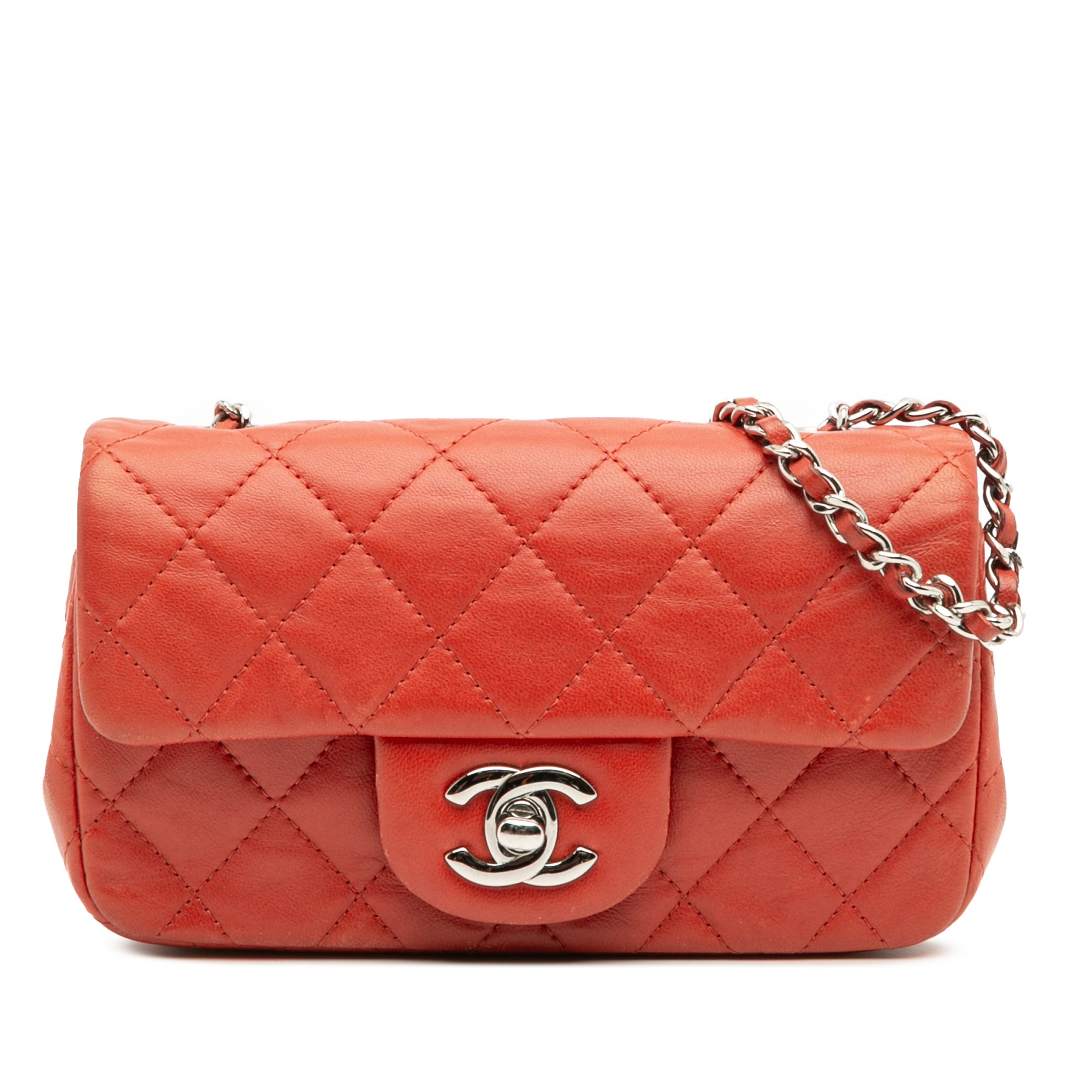 Chanel Extra Mini Rectangular Classic Lambskin Single Flap - image 1