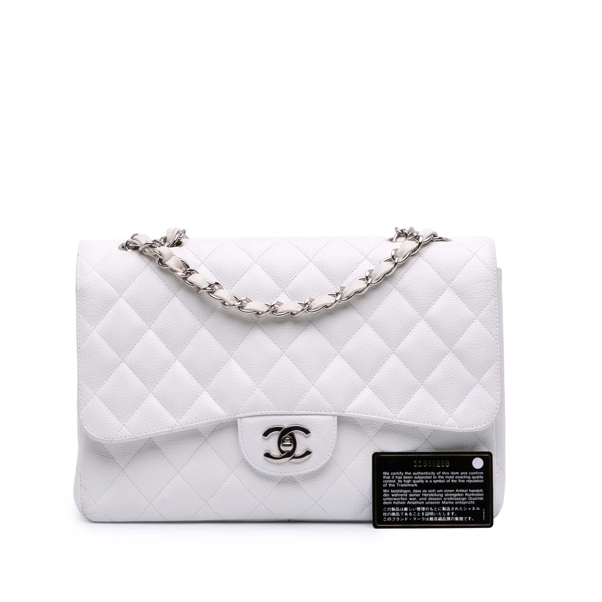 Chanel Jumbo Classic Caviar Double Flap - image 9