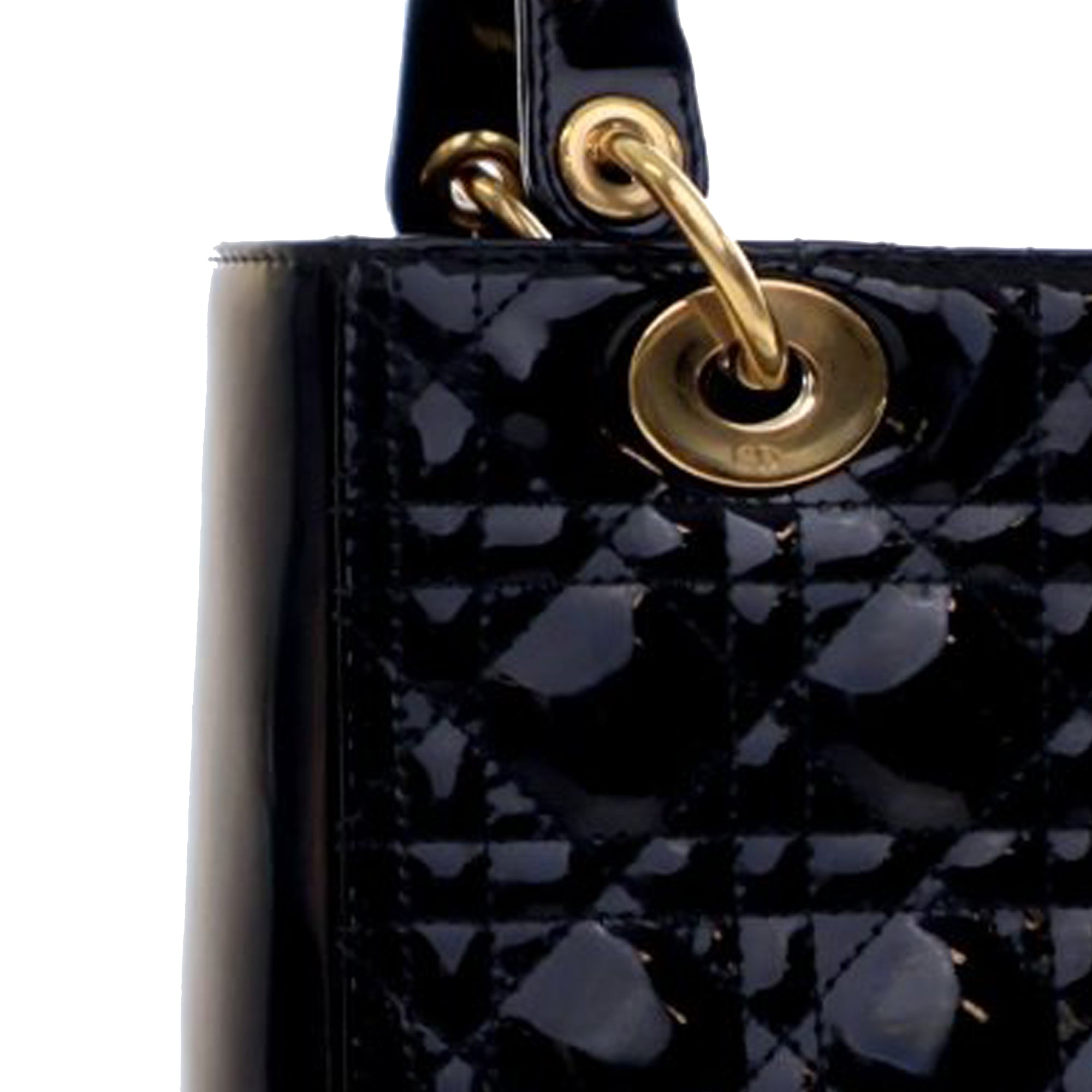 Dior Medium Patent Cannage Lady Dior - image 10