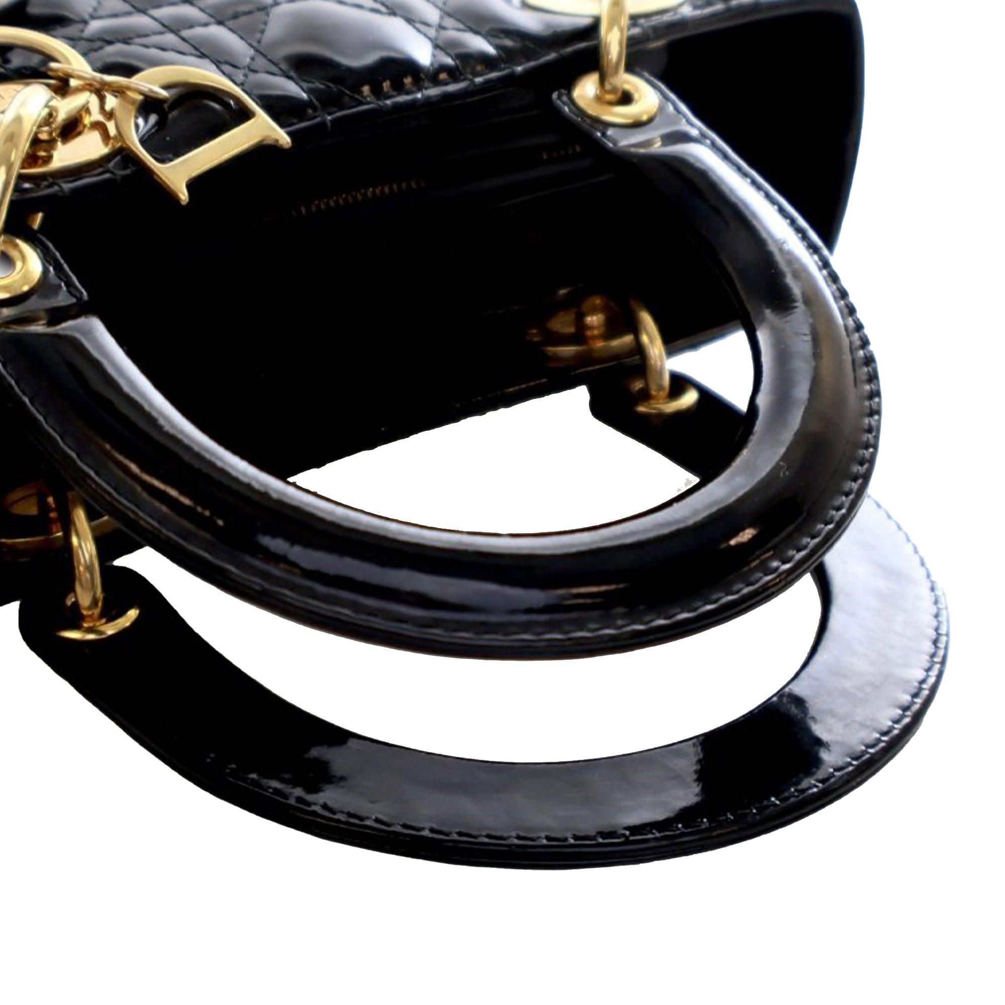 Dior Medium Patent Cannage Lady Dior - image 13