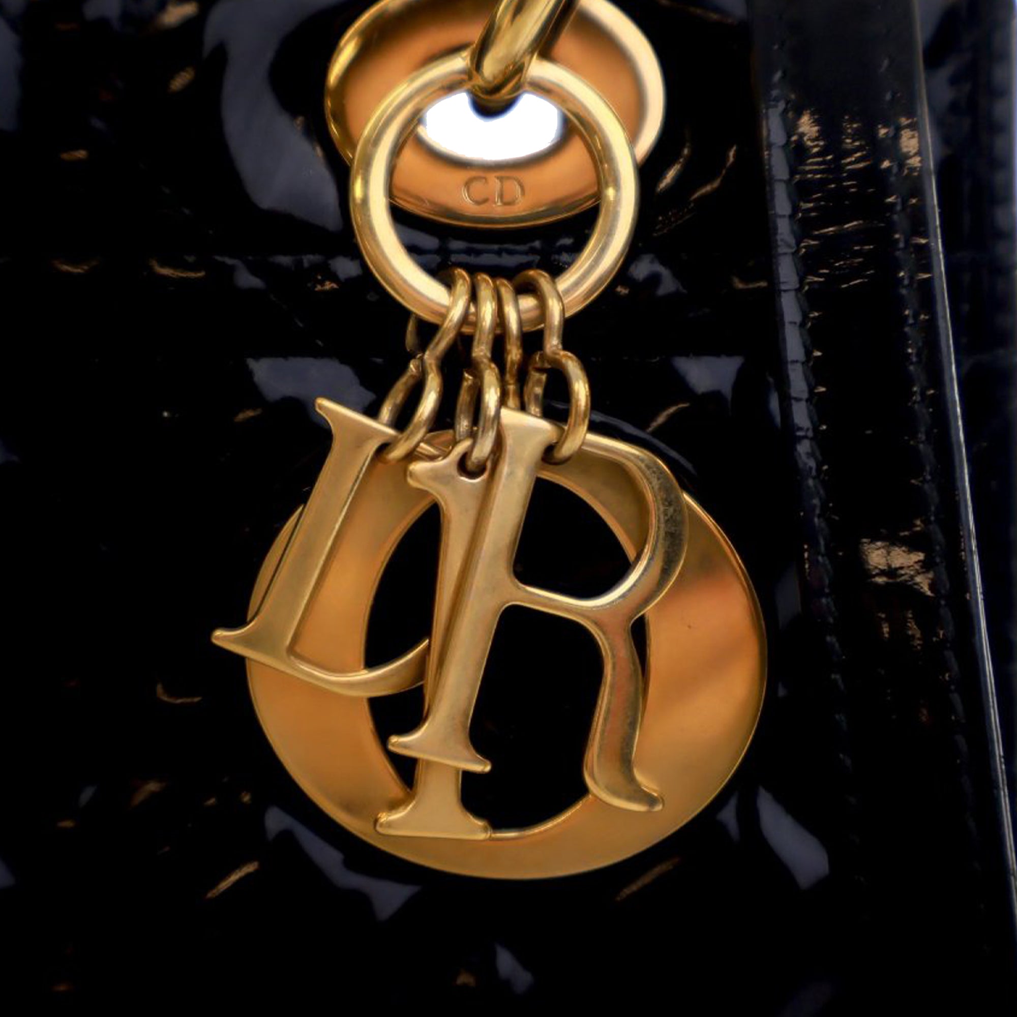 Dior Medium Patent Cannage Lady Dior - image 5
