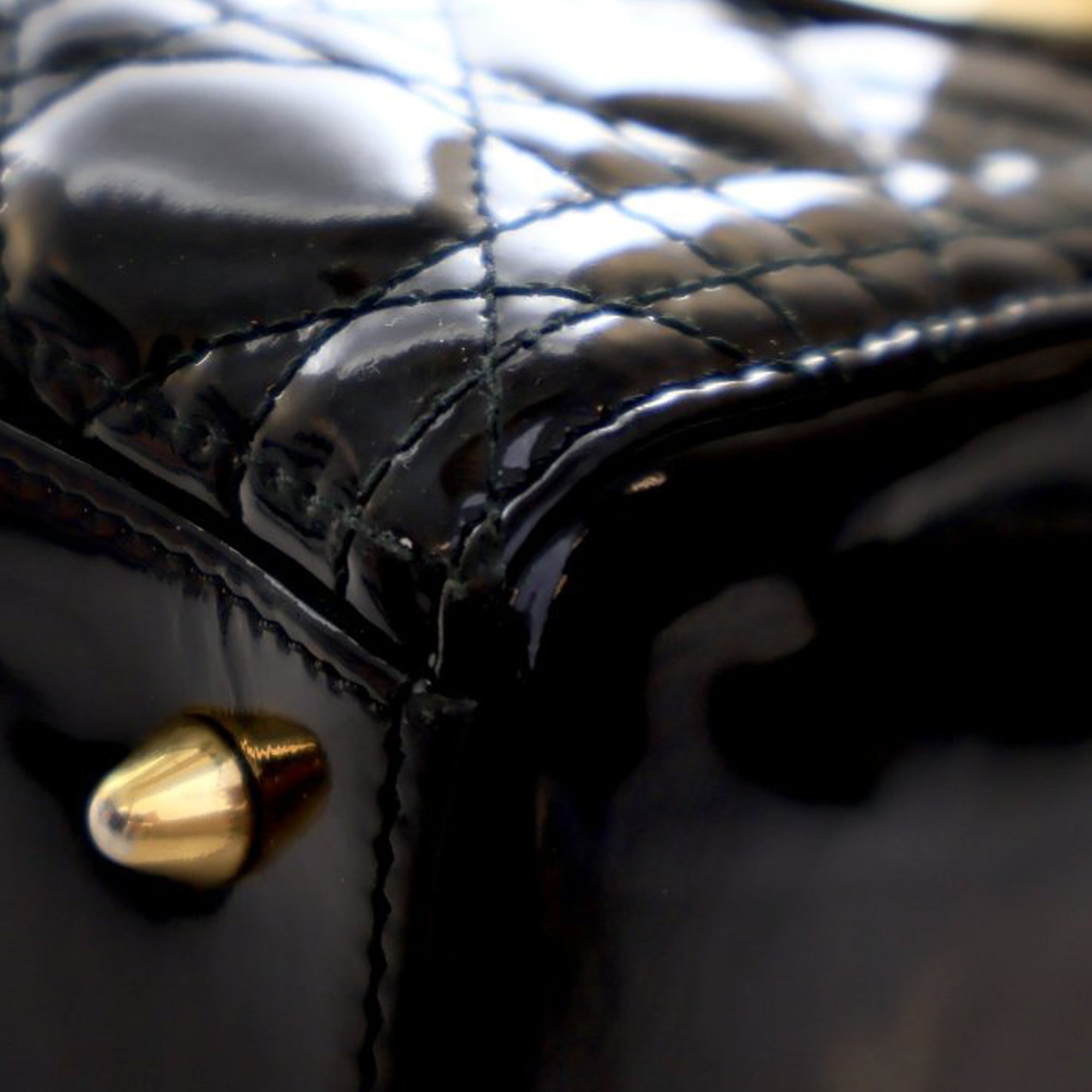Dior Medium Patent Cannage Lady Dior - image 6