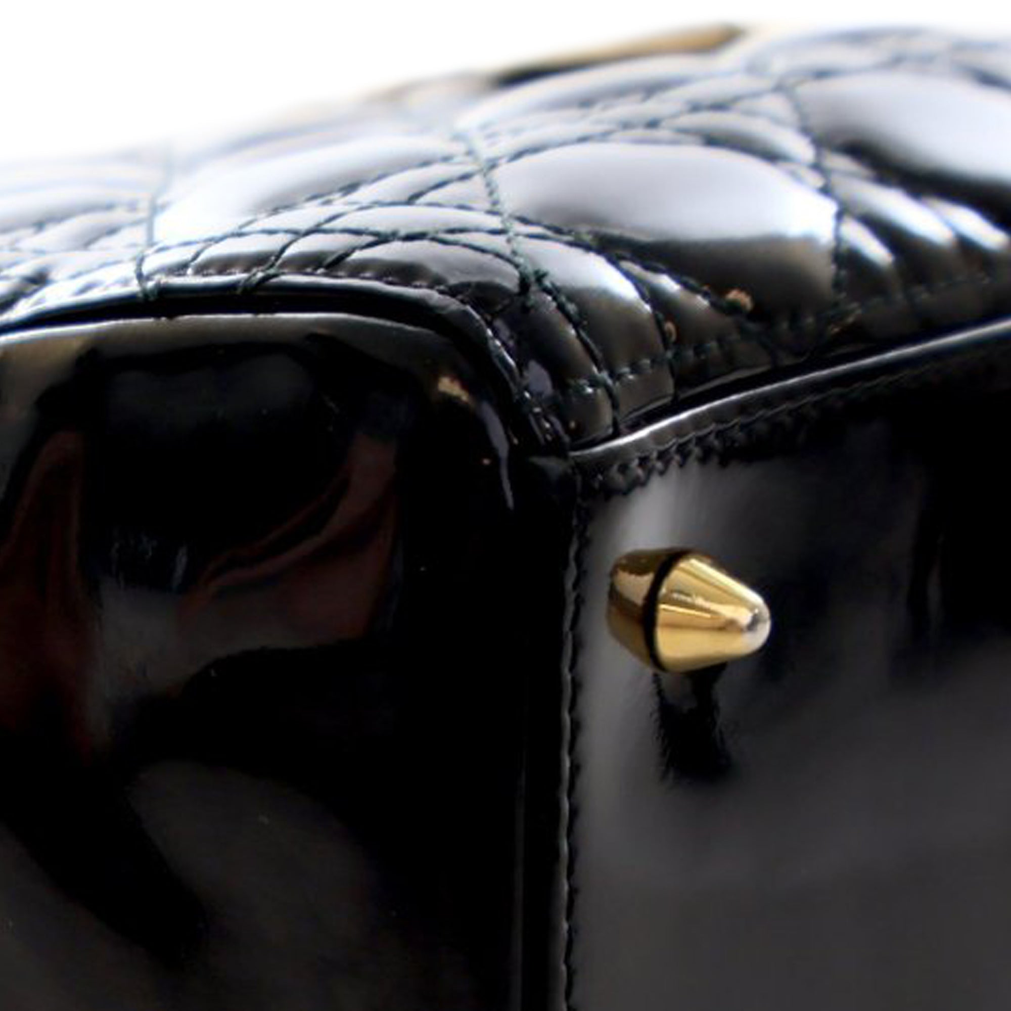 Dior Medium Patent Cannage Lady Dior - image 8