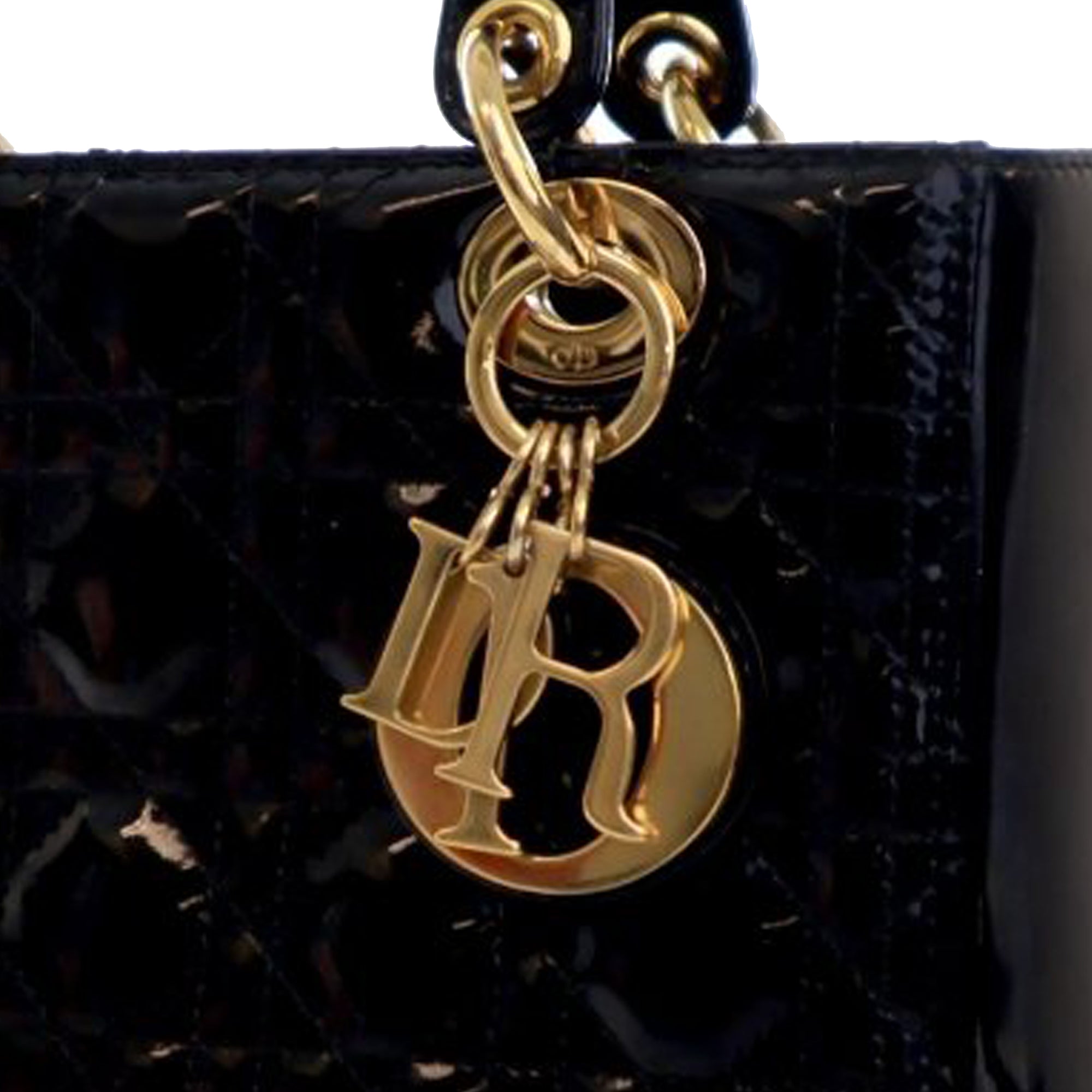 Dior Medium Patent Cannage Lady Dior - image 9