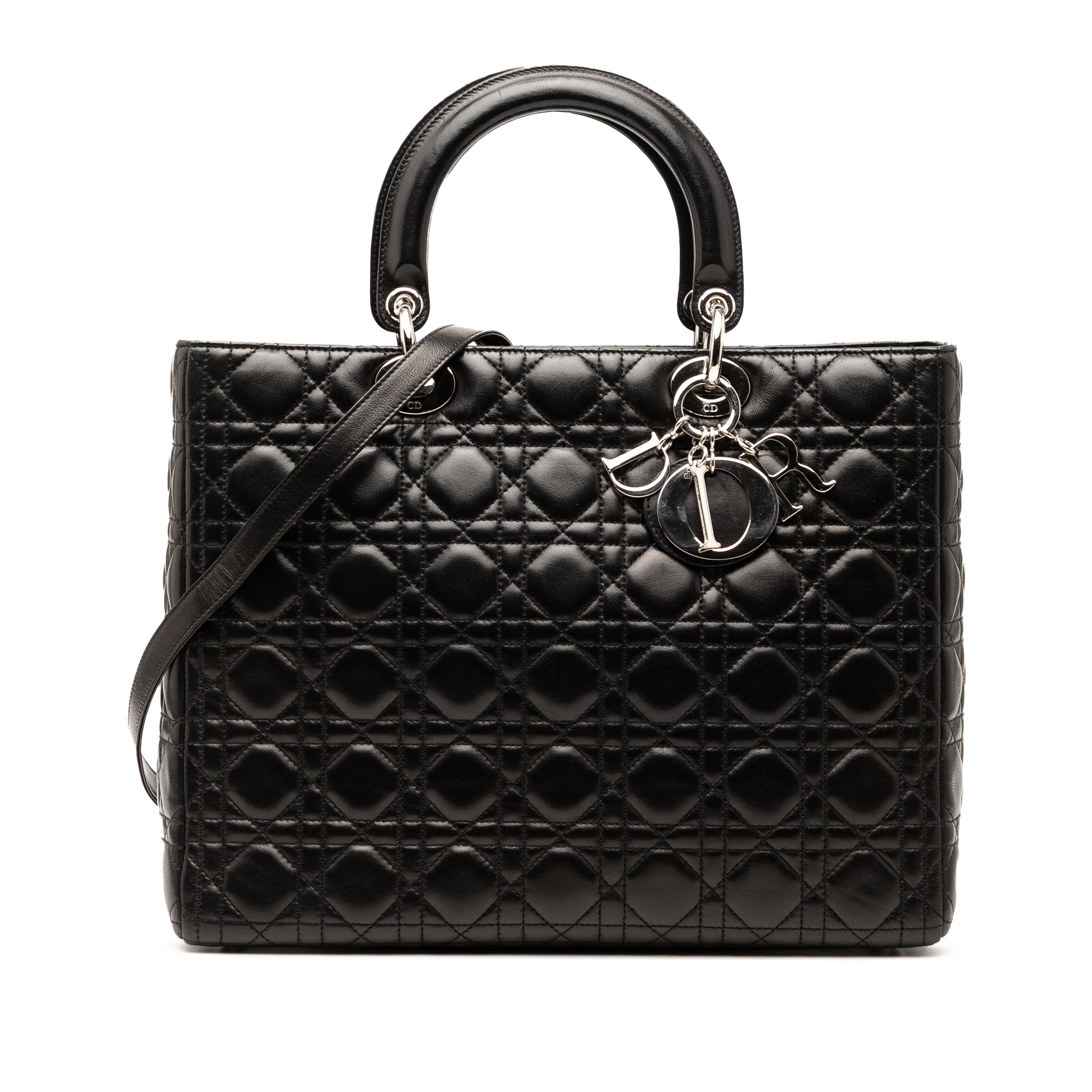 Dior Large Lambskin Cannage Lady Dior - image 1