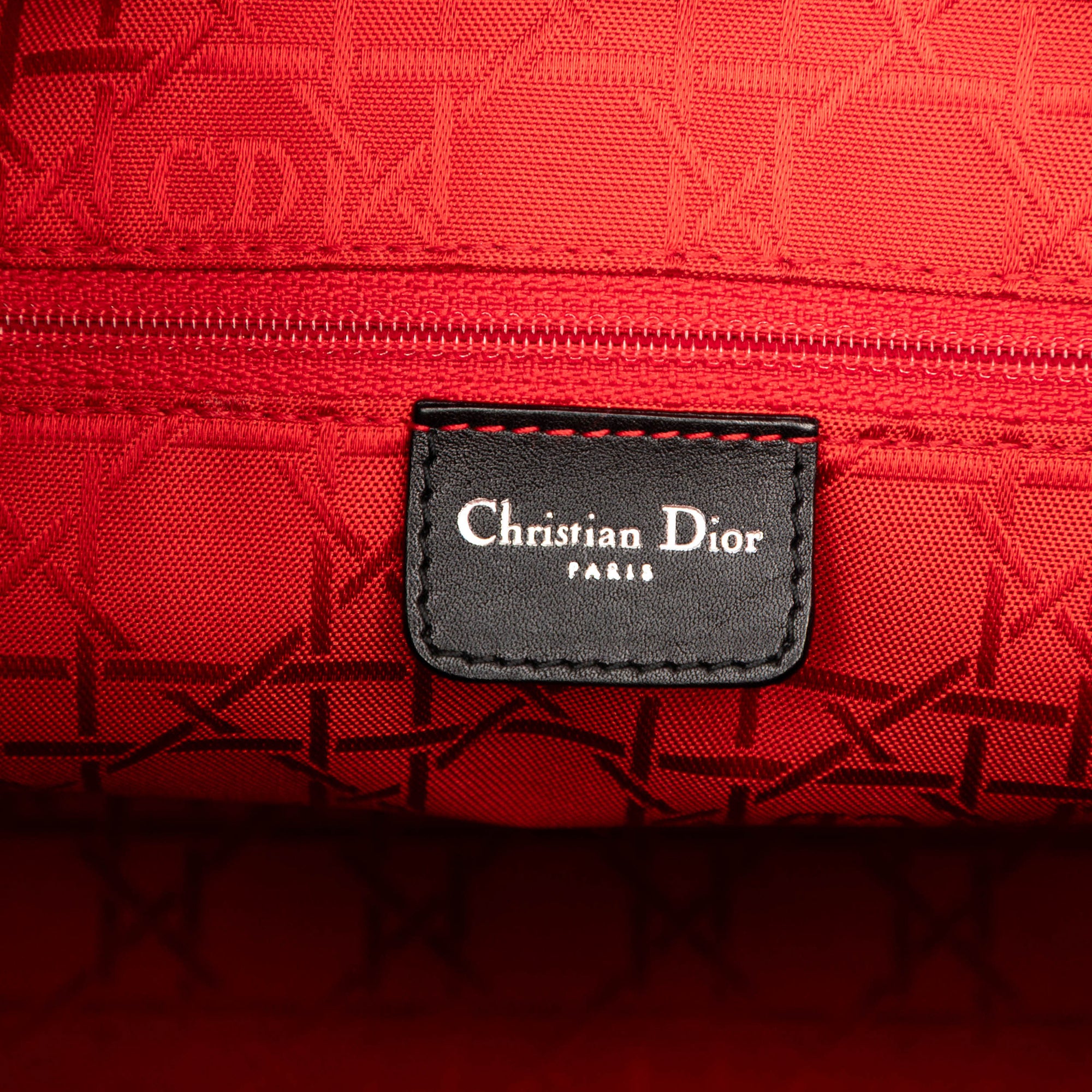 Dior Large Lambskin Cannage Lady Dior - image 5