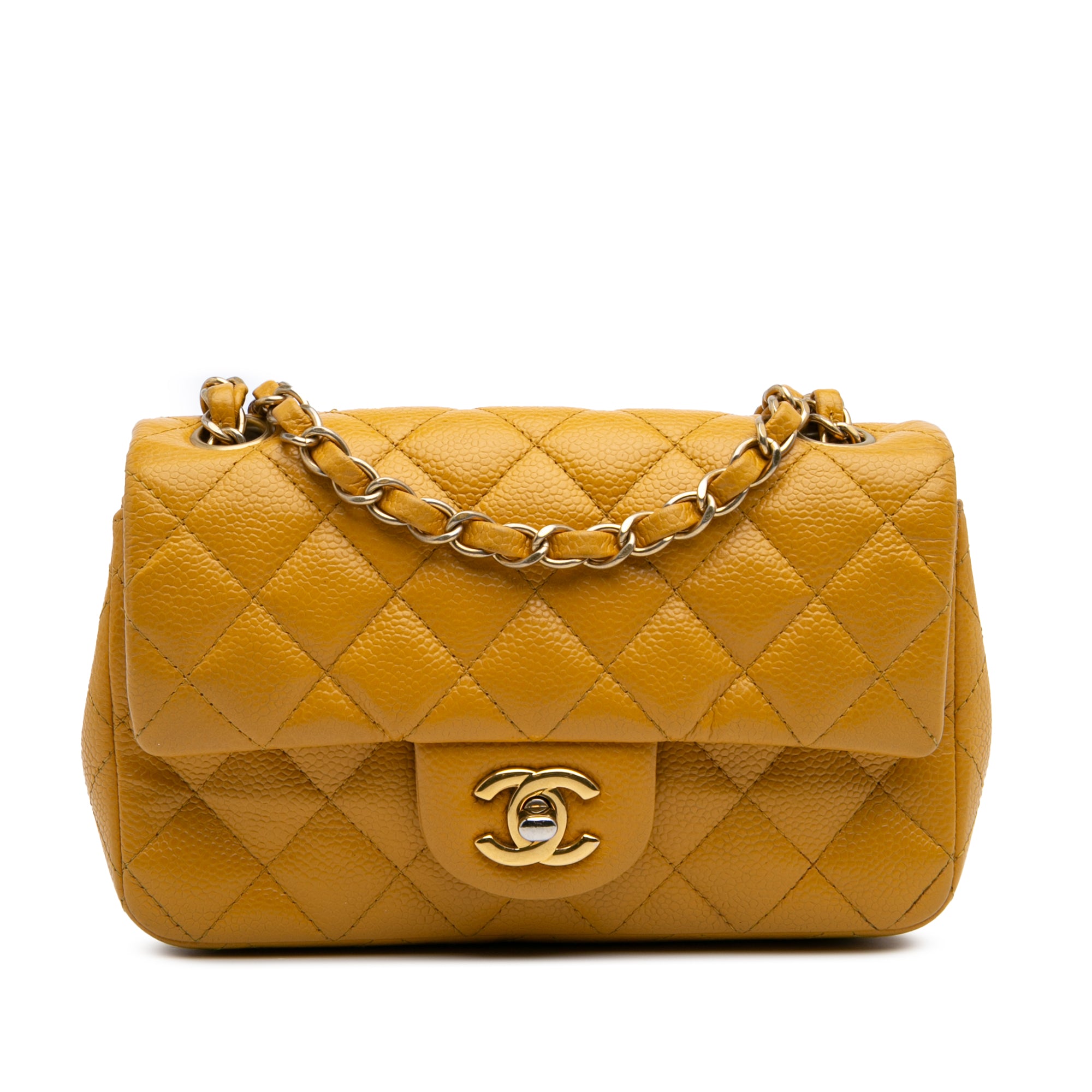 Chanel Mini Rectangular Classic Caviar Single Flap - image 1