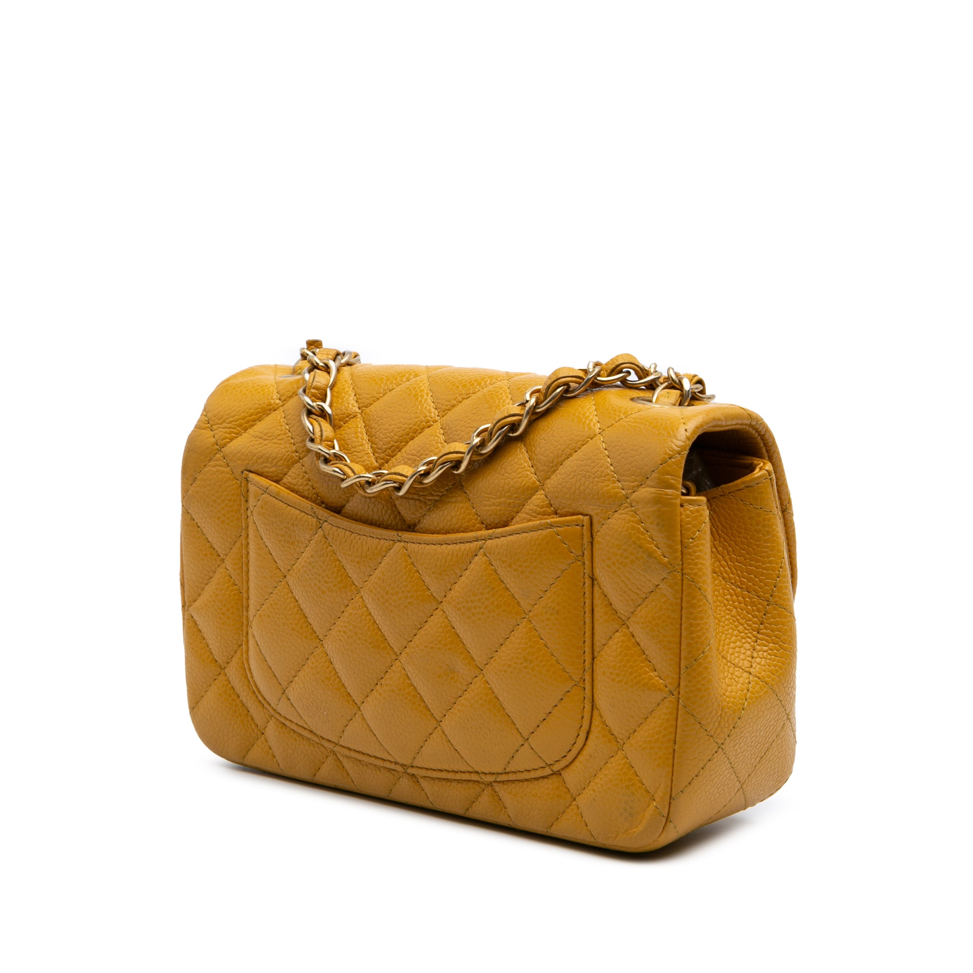 Chanel Mini Rectangular Classic Caviar Single Flap - image 2