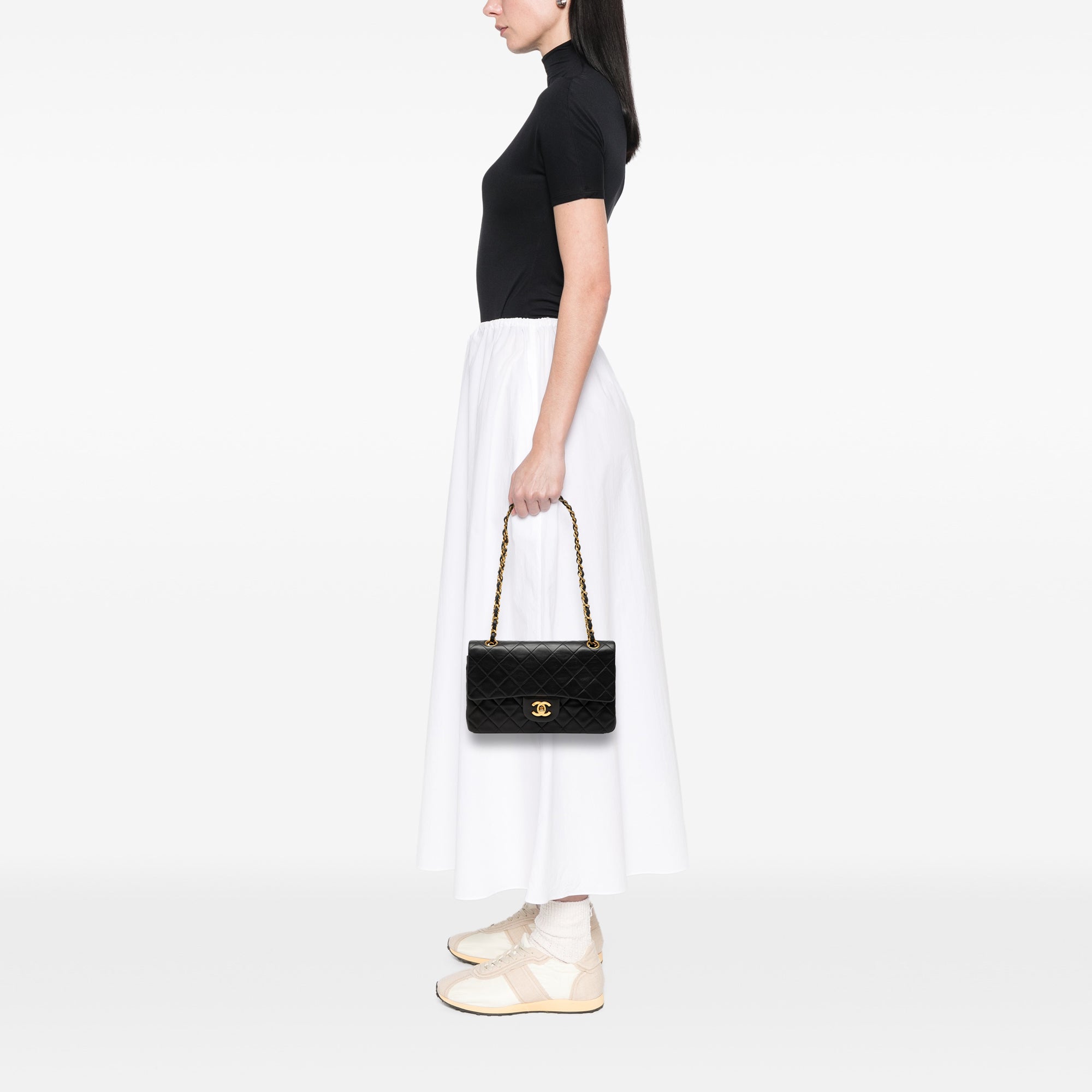 Chanel Small Classic Lambskin Double Flap - image 7