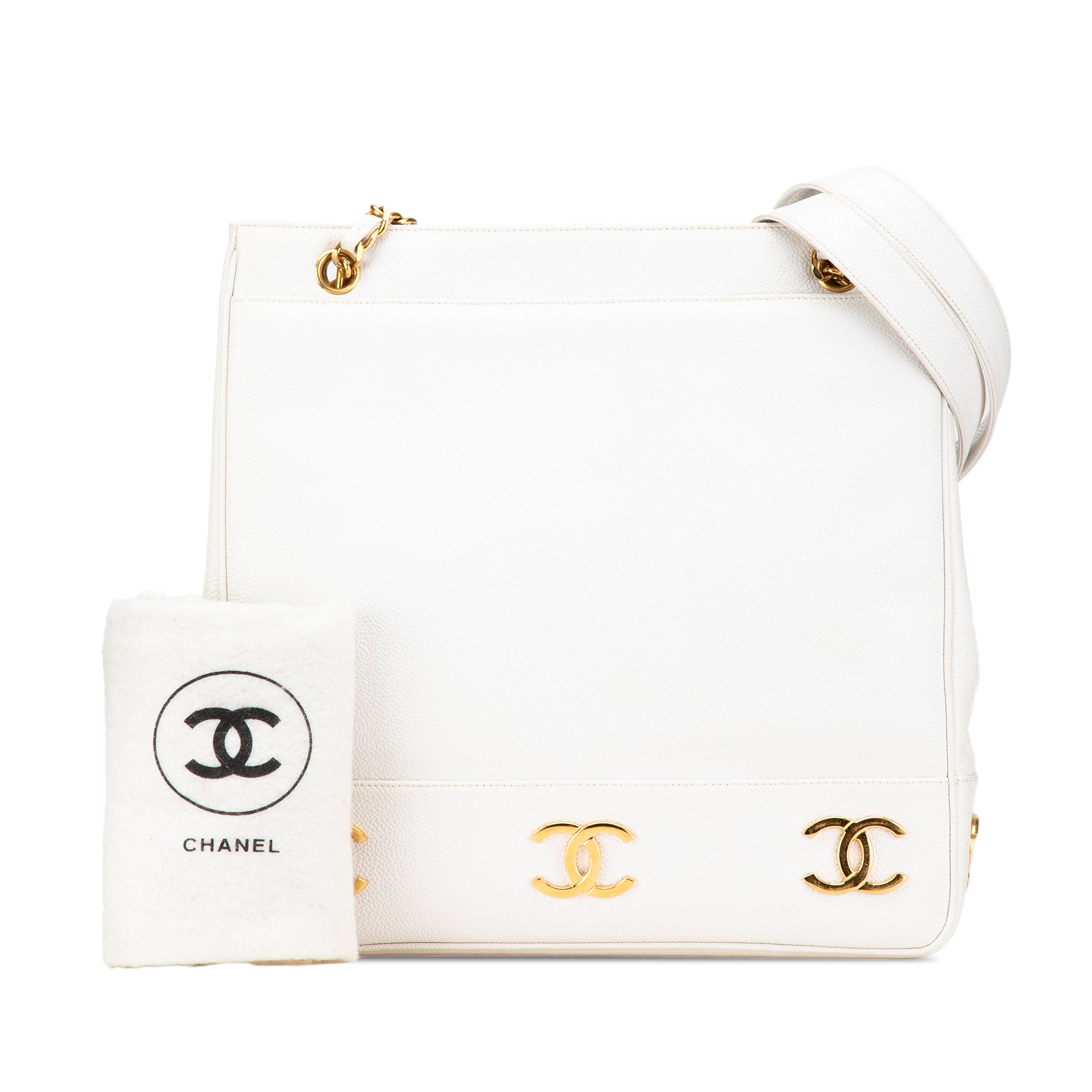Chanel Caviar Triple CC Tote - image 11