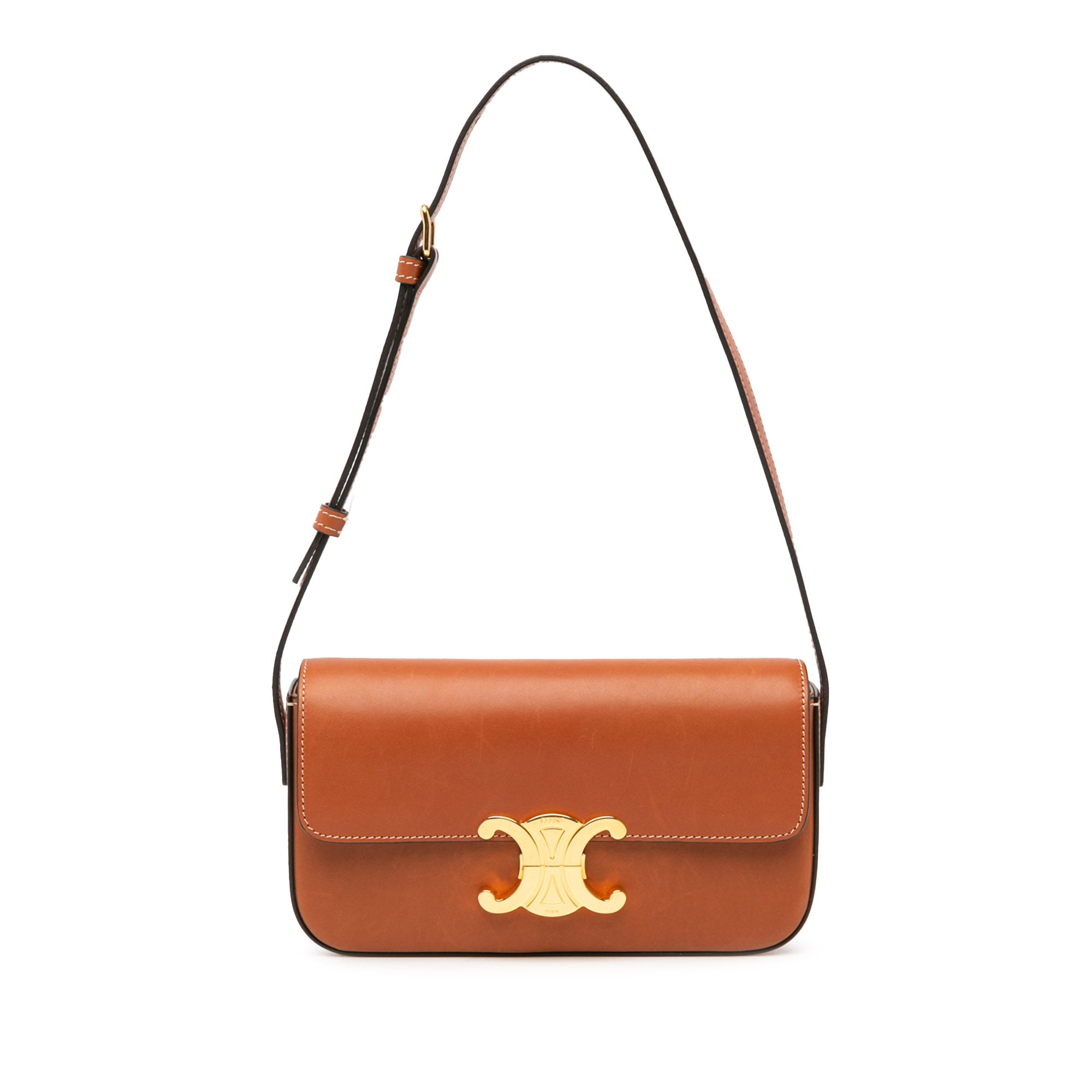 Celine Shiny Calfskin Claude Shoulder Bag - image 1