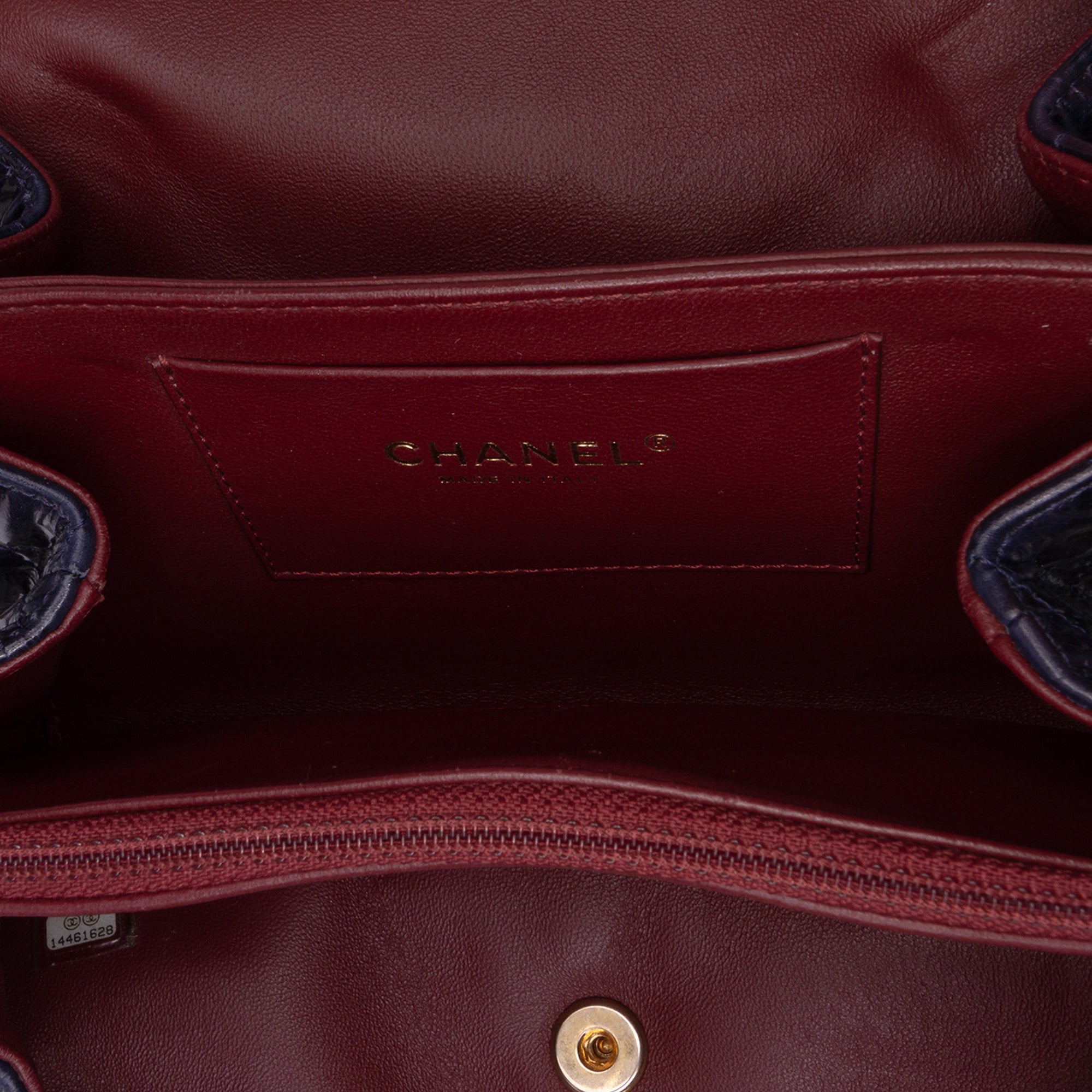 Chanel CC Quilted Crackled Glazed Calfskin Accordion Flap - image 4