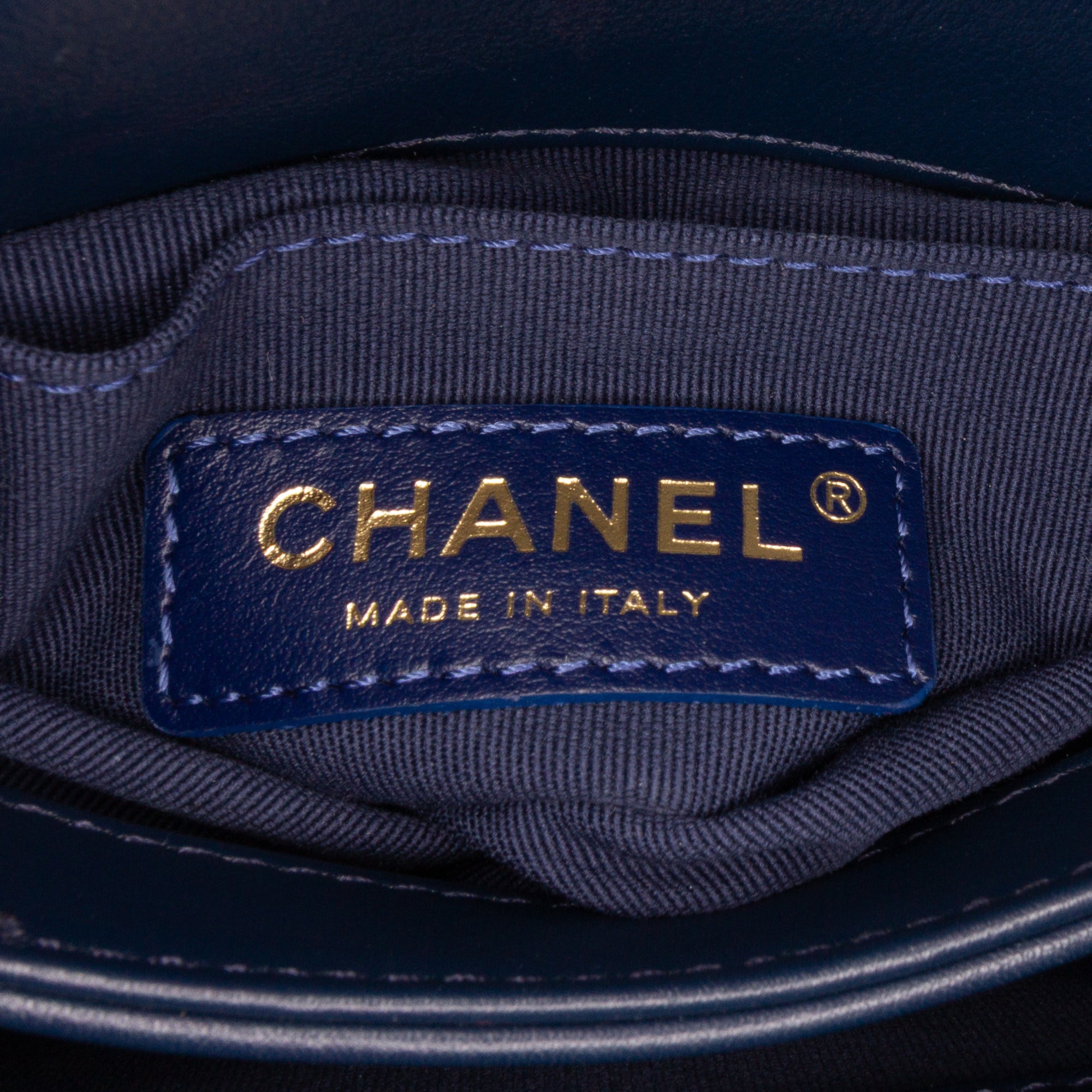 Chanel Mini Quilted Calfskin Pearl Boy Chain Flap - image 5