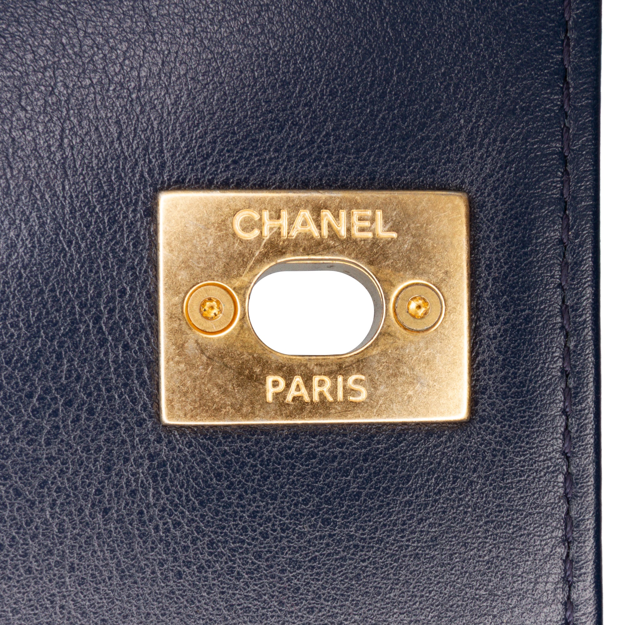 Chanel Mini Quilted Calfskin Pearl Boy Chain Flap - image 8