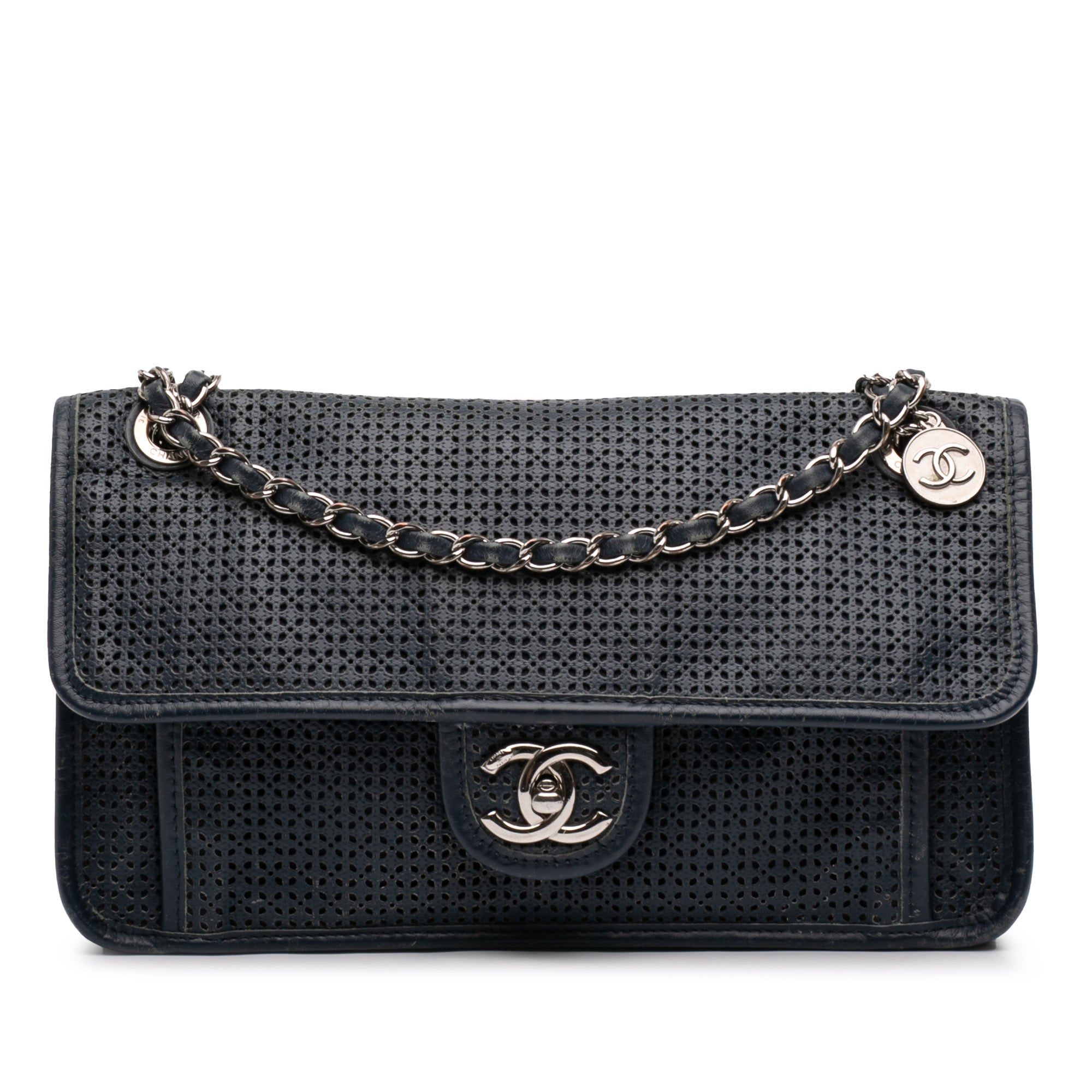 Chanel Medium Perforated Calfskin Up In The Air Flap - image 1