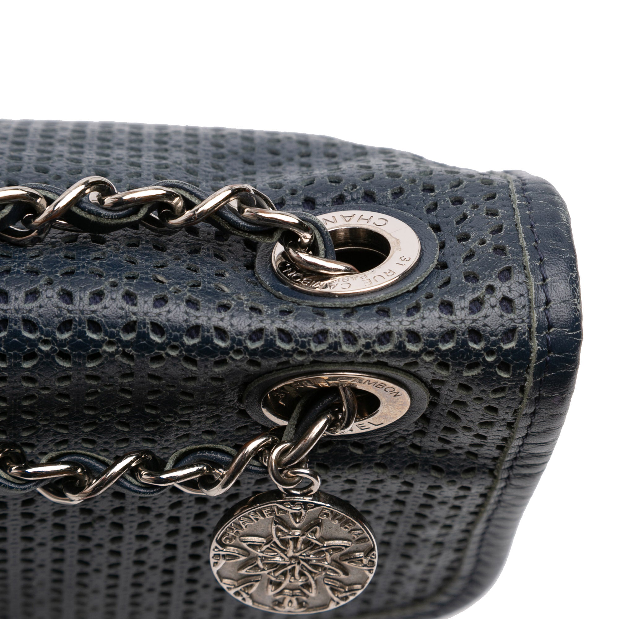 Chanel Medium Perforated Calfskin Up In The Air Flap - image 9