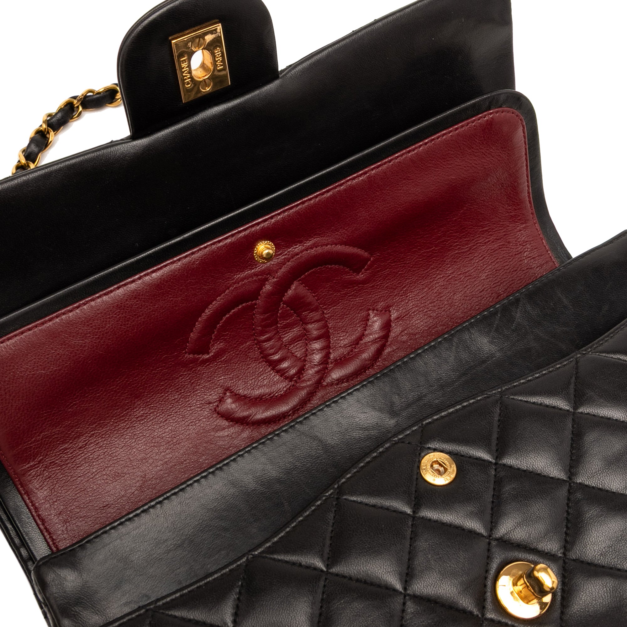 Chanel Medium Classic Lambskin Double Flap - image 8