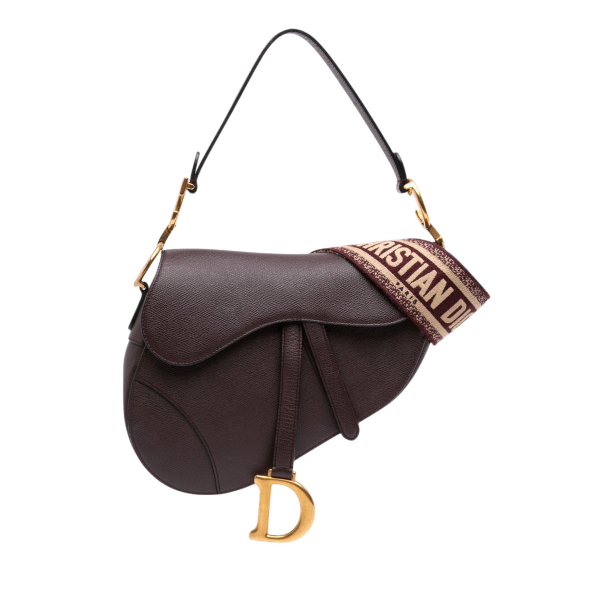 Dior Mini Grained Calfskin Saddle Bag - image 1
