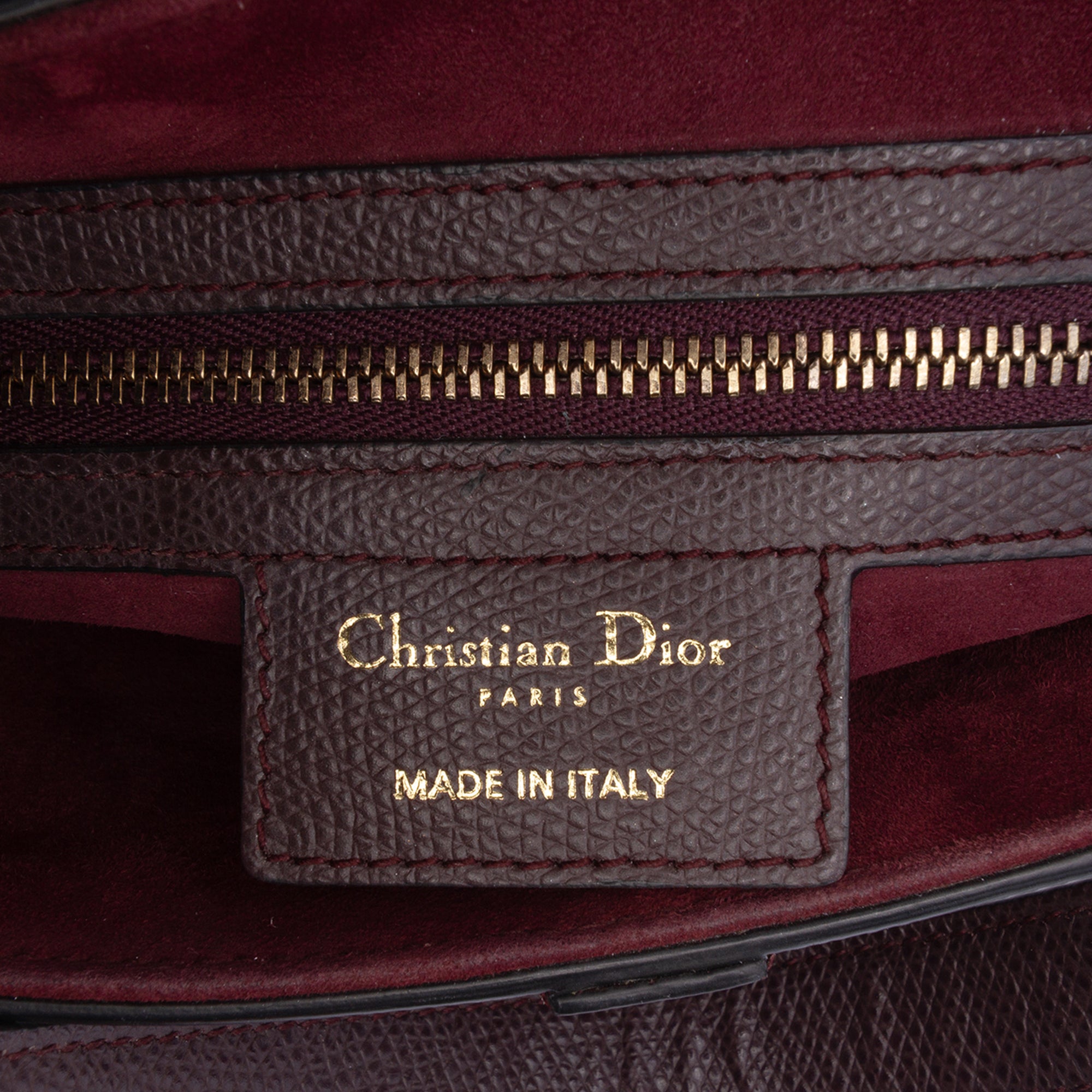 Dior Mini Grained Calfskin Saddle Bag - image 5